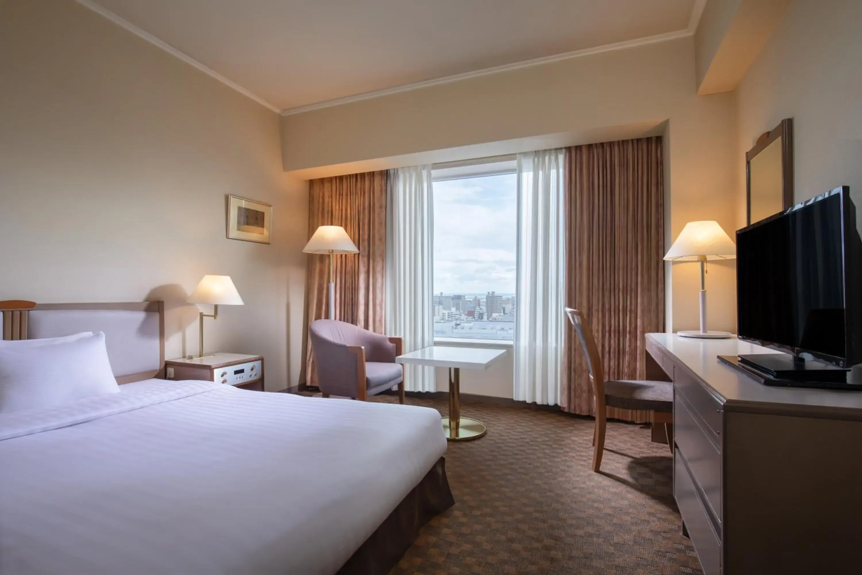 Bed in Miyako Hotel Yokkaichi Bed in Miyako Hotel Yokkaichi