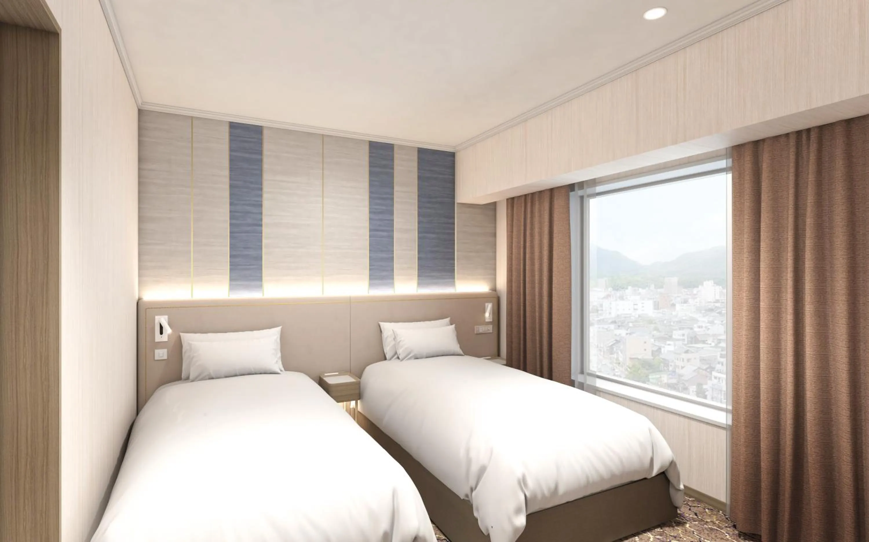 Bed in Miyako Hotel Yokkaichi