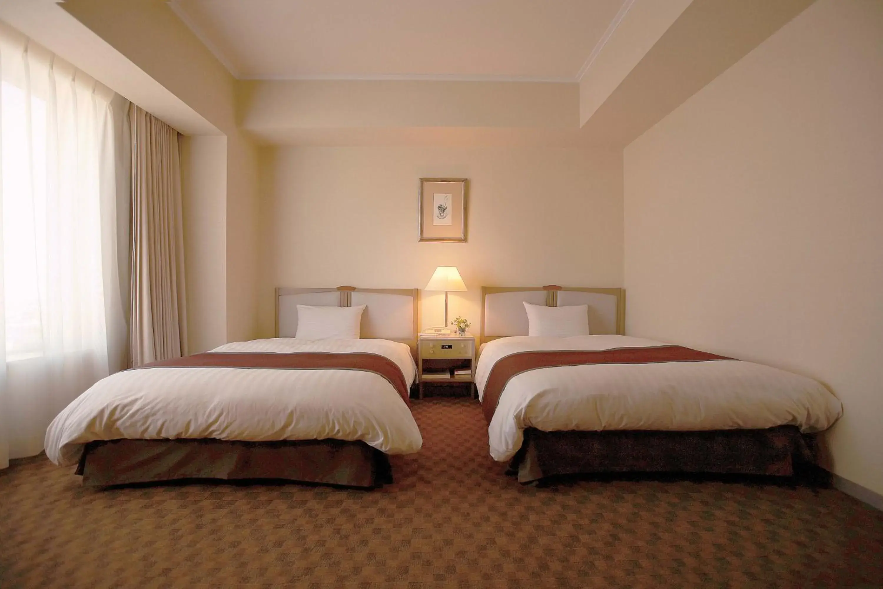 Bed in Miyako Hotel Yokkaichi Bed in Miyako Hotel Yokkaichi