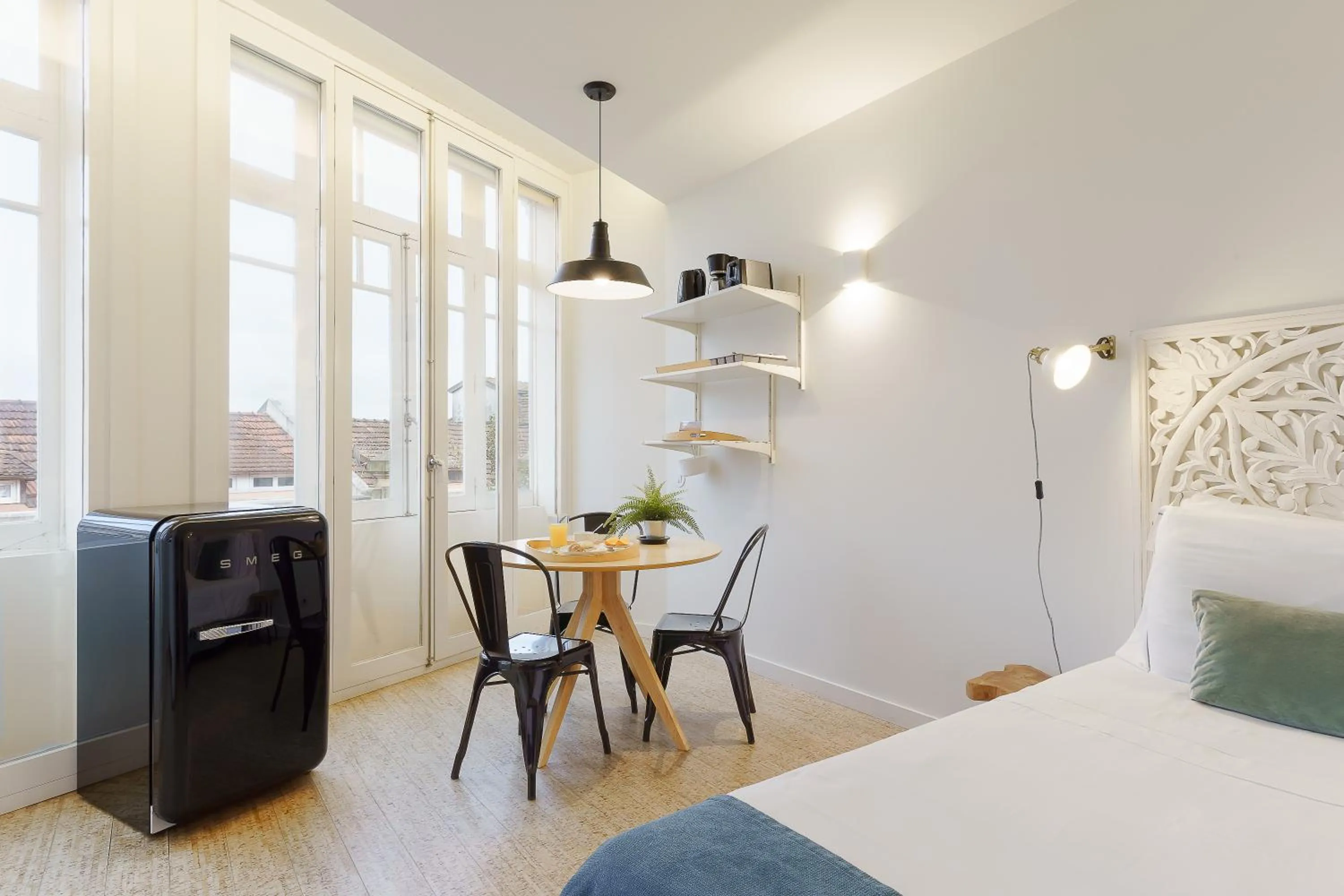 Dining area, Bed in Galerias Nightlife Fashion Flats