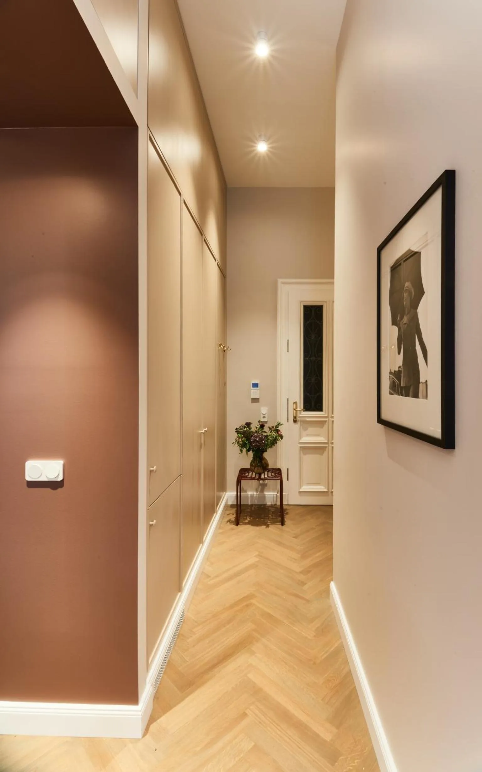 kitchen in Cora Apartments