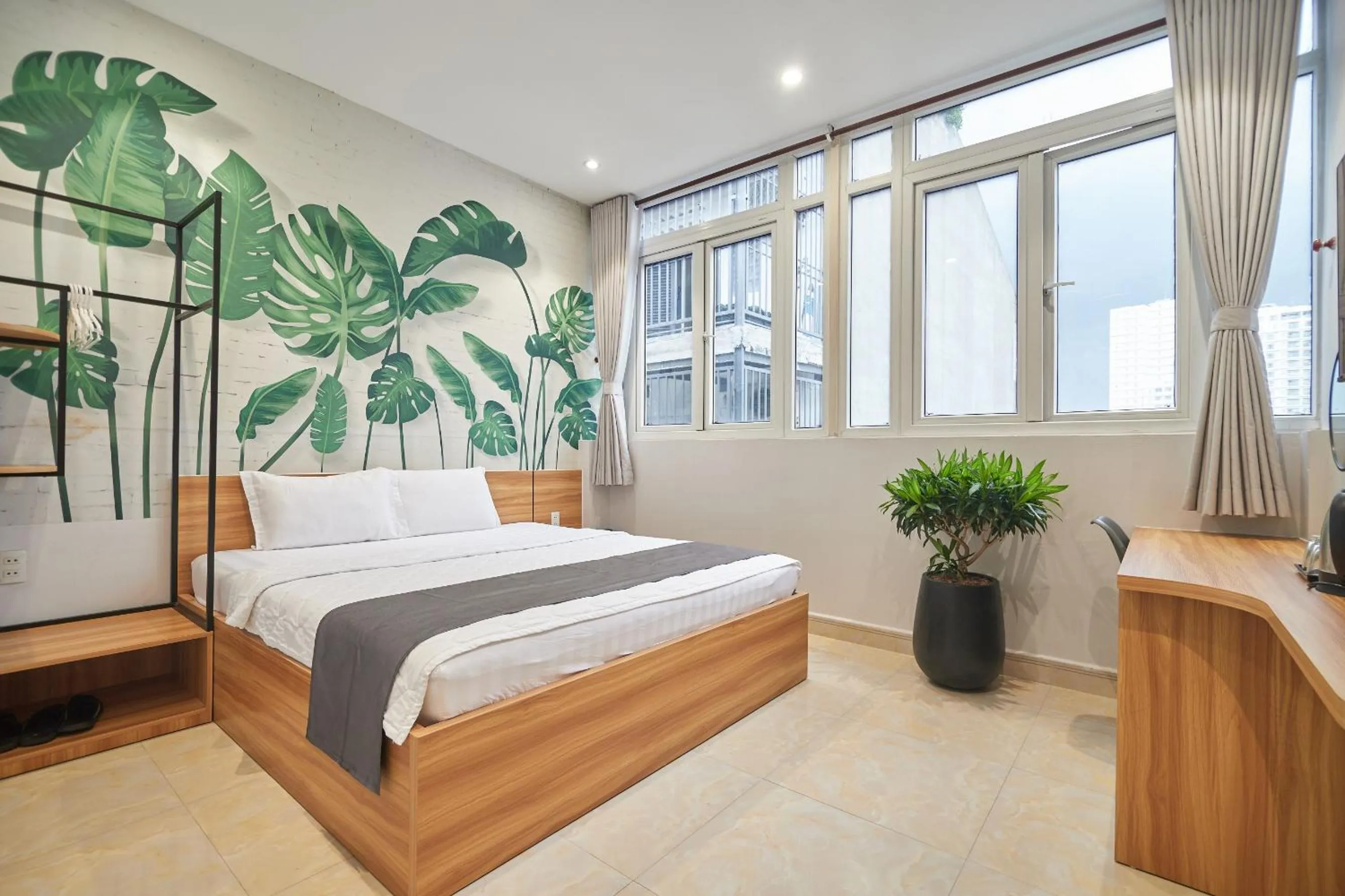 Bedroom, Bed in Bin Bin Hotel 2 - Near Him Lam D7