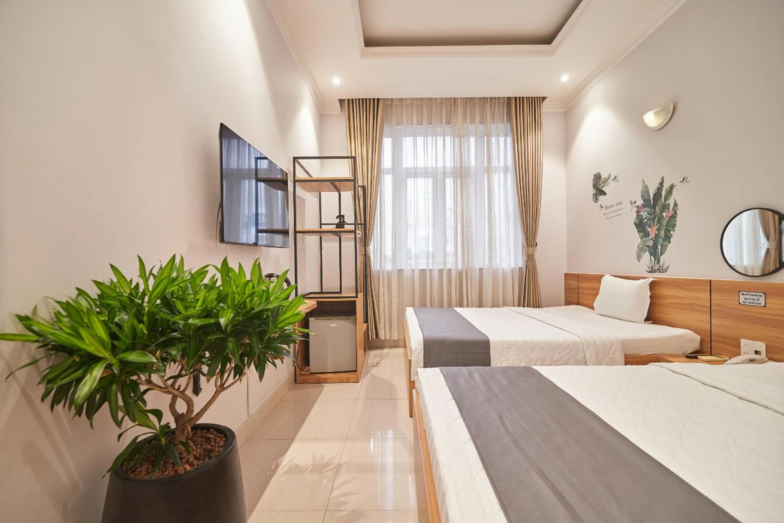 Bedroom, Bed in Bin Bin Hotel 2 - Near Him Lam D7