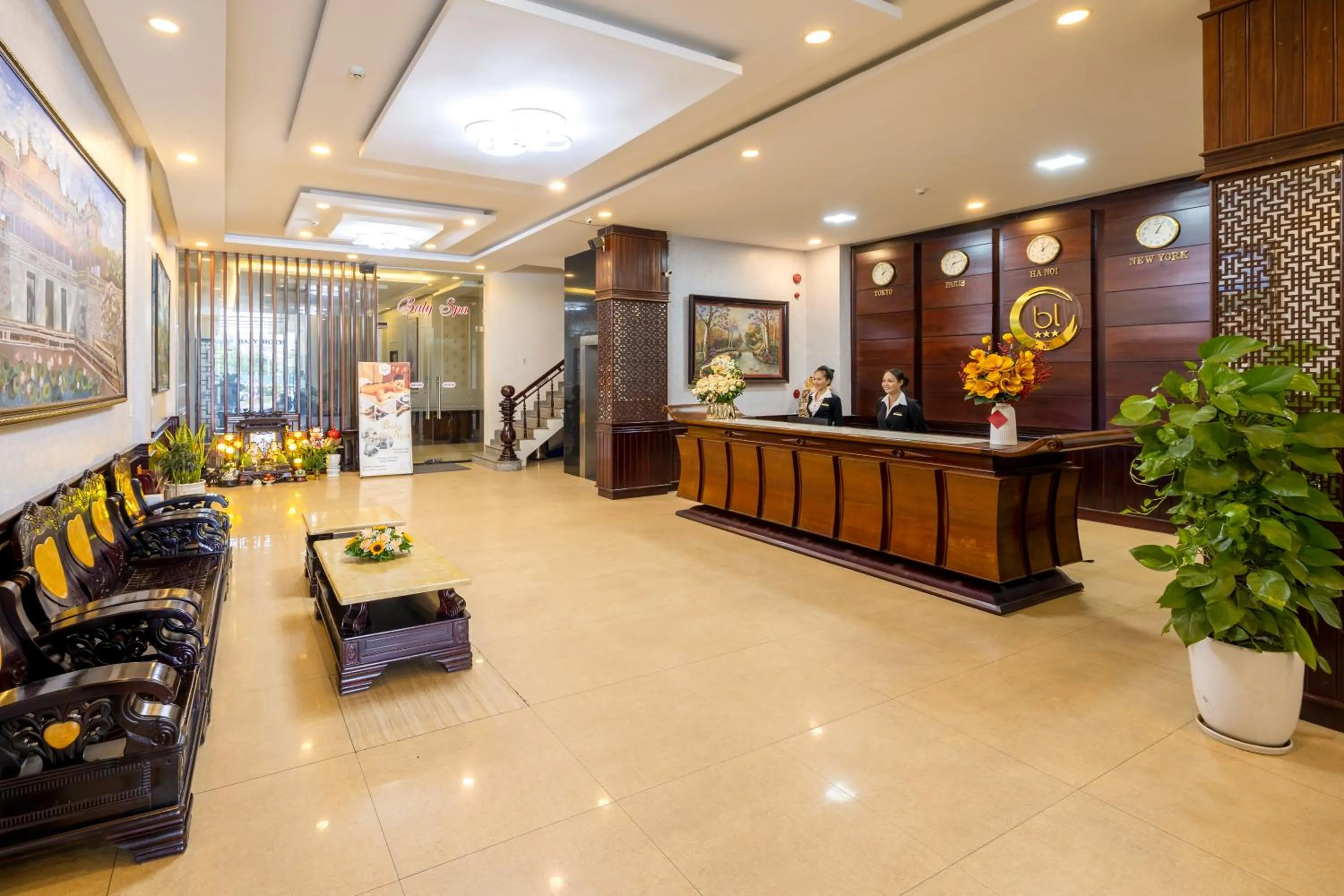 Lobby or reception in Baly Hotel Hue