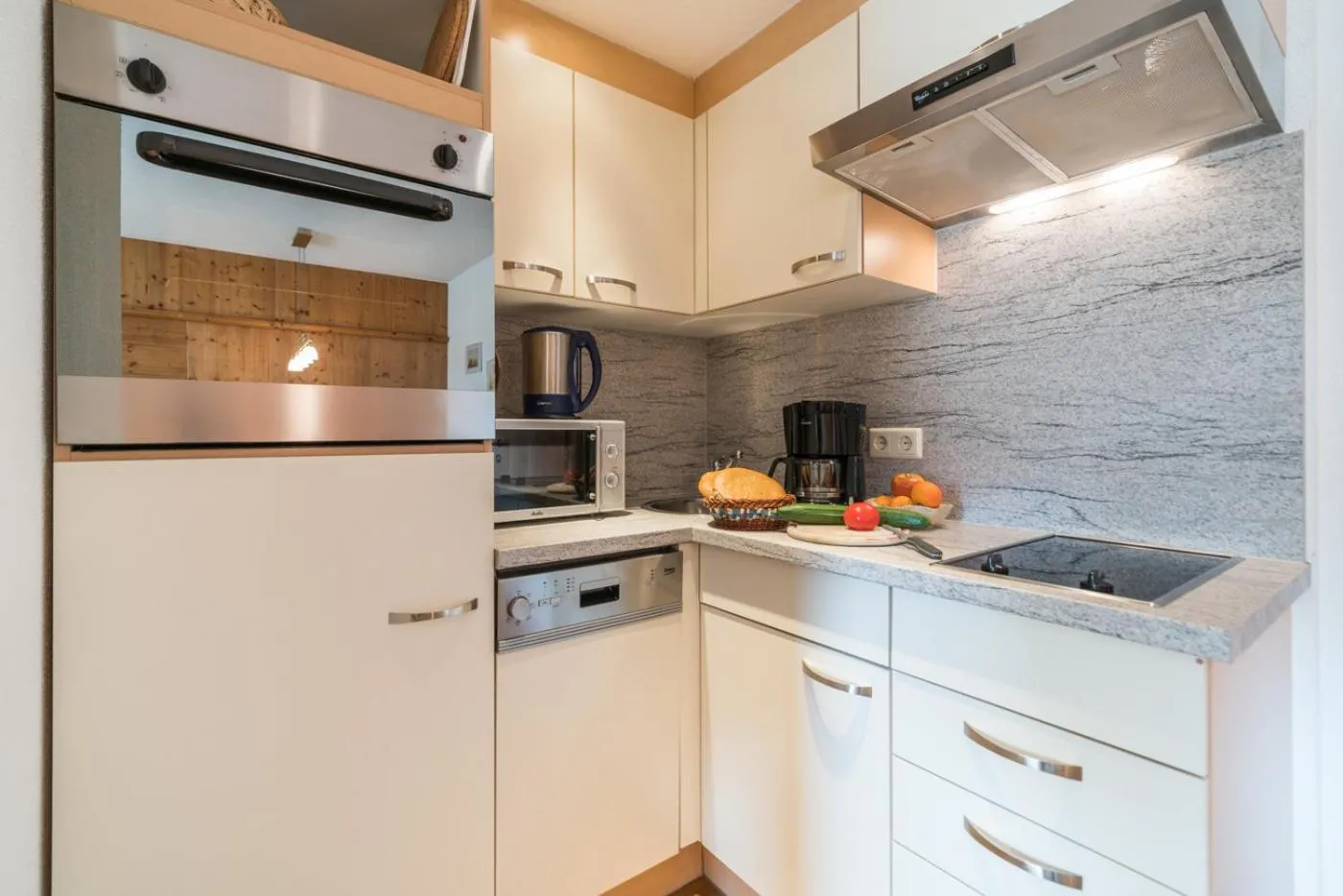 Kitchen or kitchenette in Appartement Rosengarten