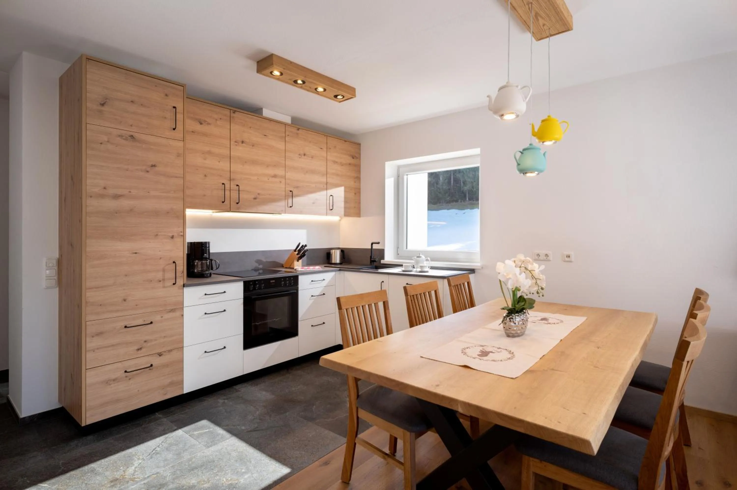 Kitchen or kitchenette in Activ Wellness - Appartement Schermerhof