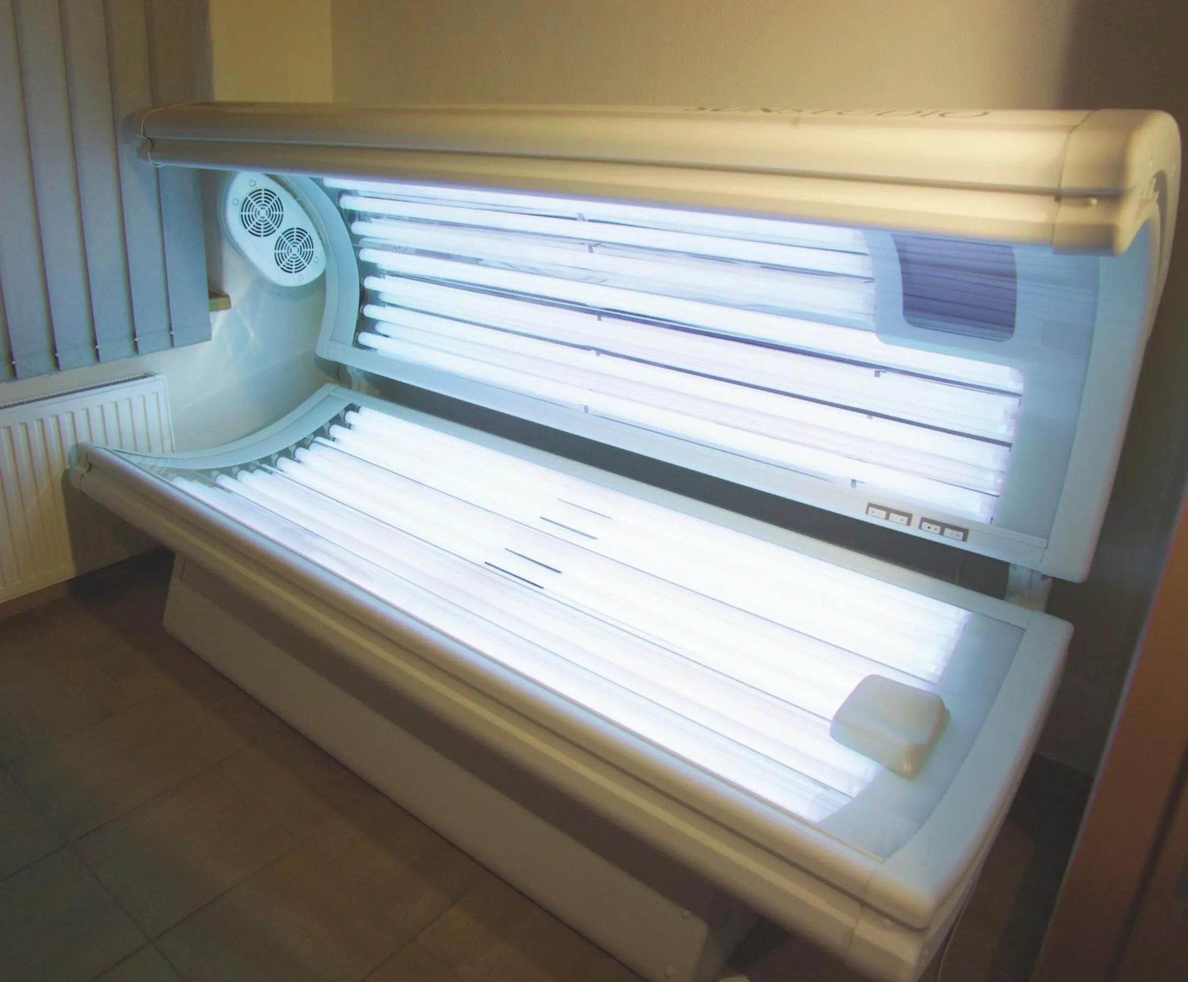 Solarium, Bed in Activ Wellness - Appartement Schermerhof