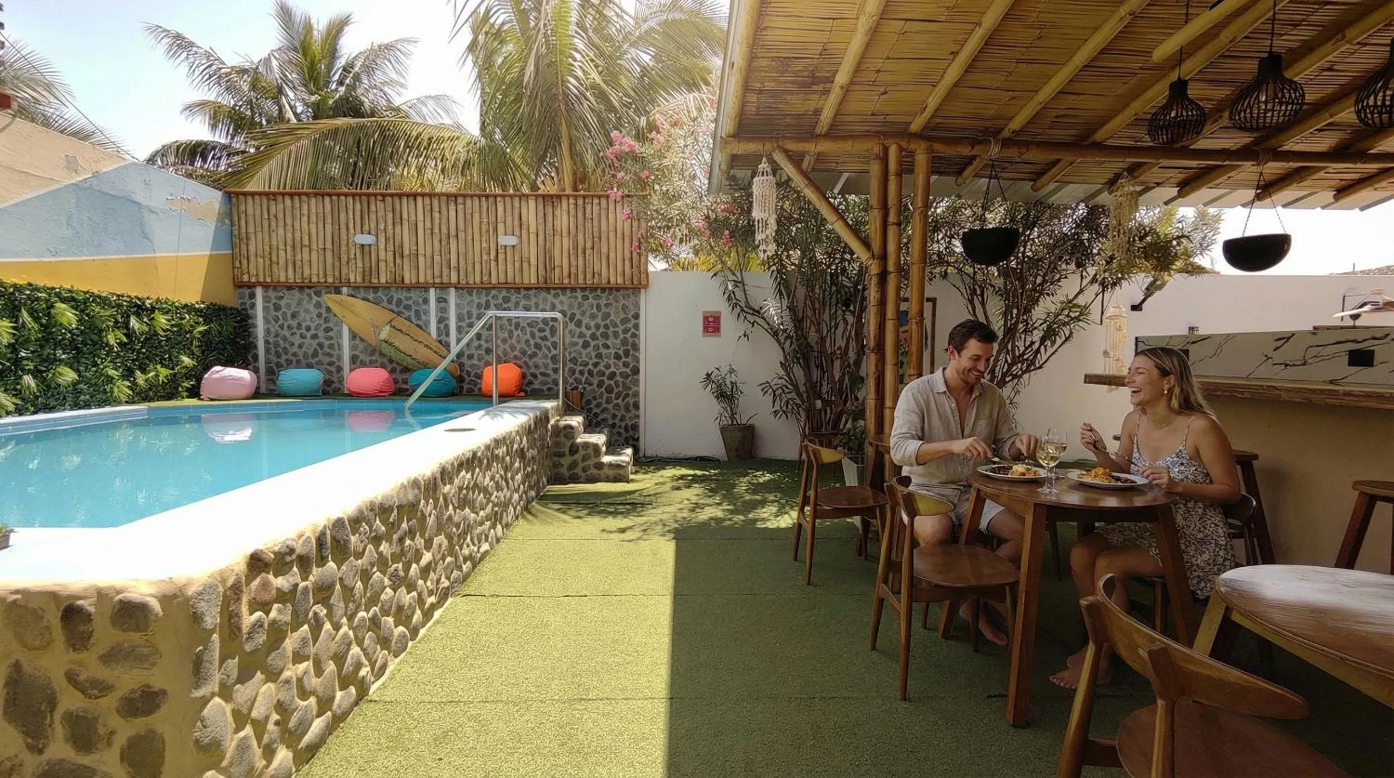 Dining area in Puerto Bamboo
