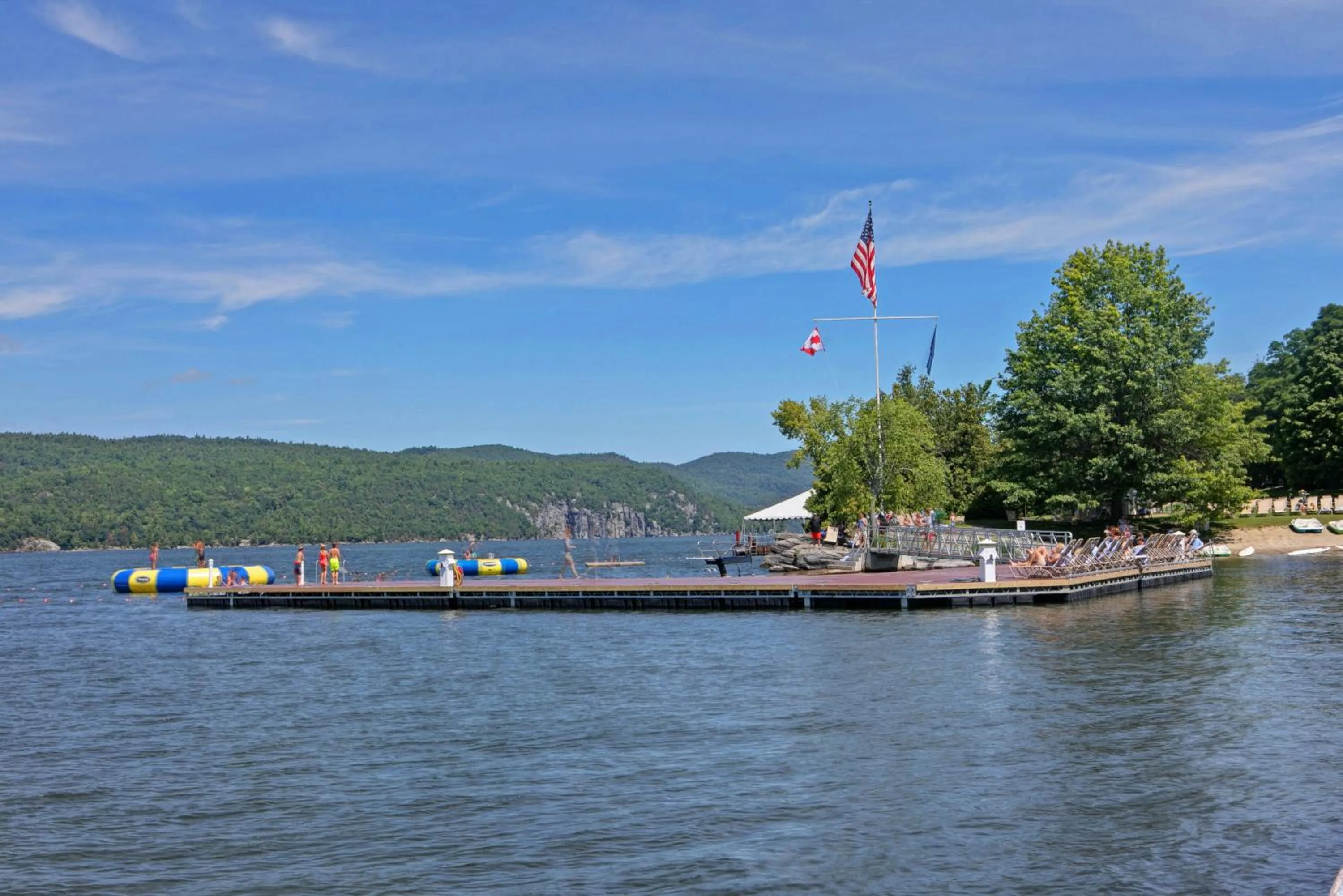 Beach in Basin Harbor