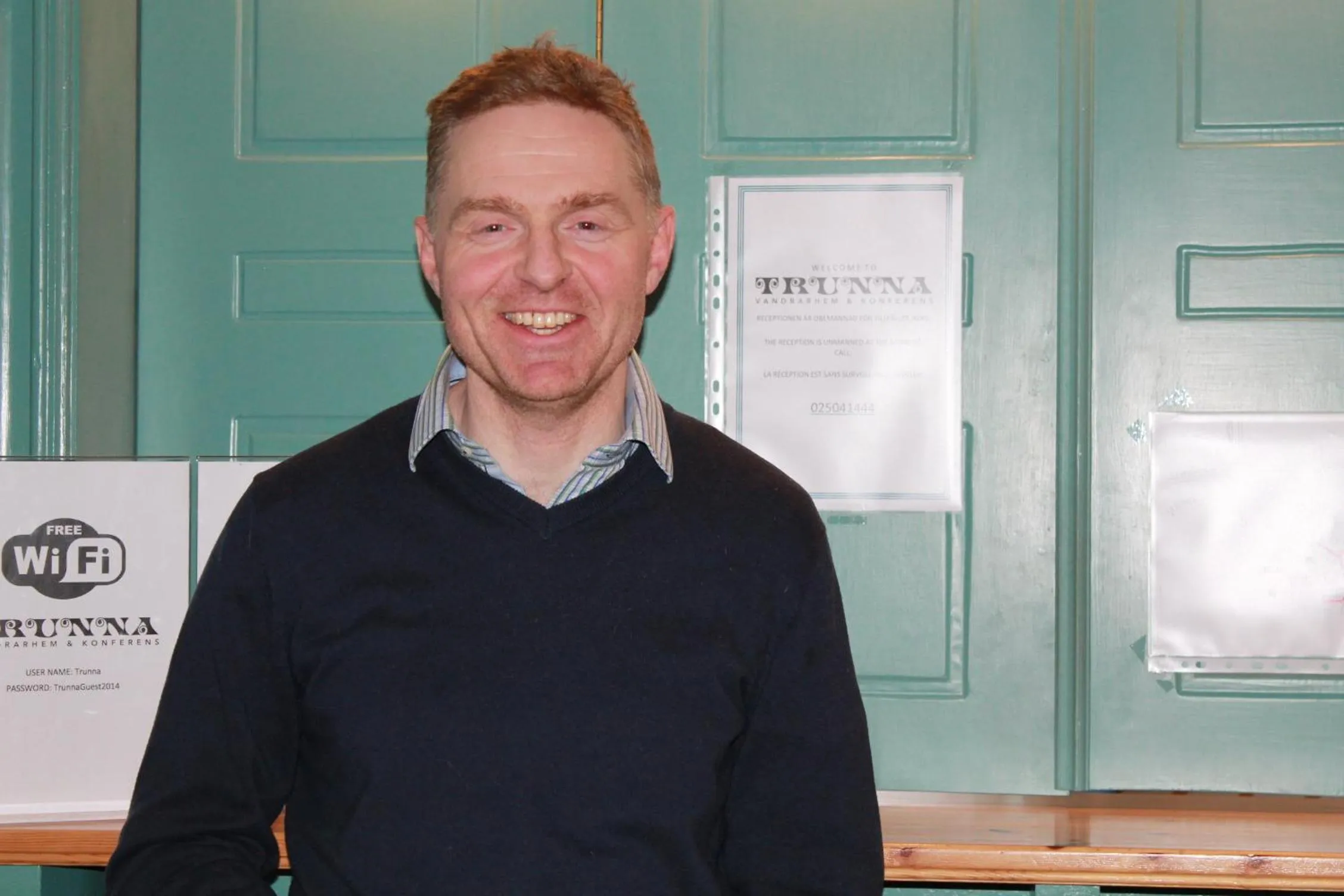 Lobby or reception in Trunna Vandrarhem & Konferens