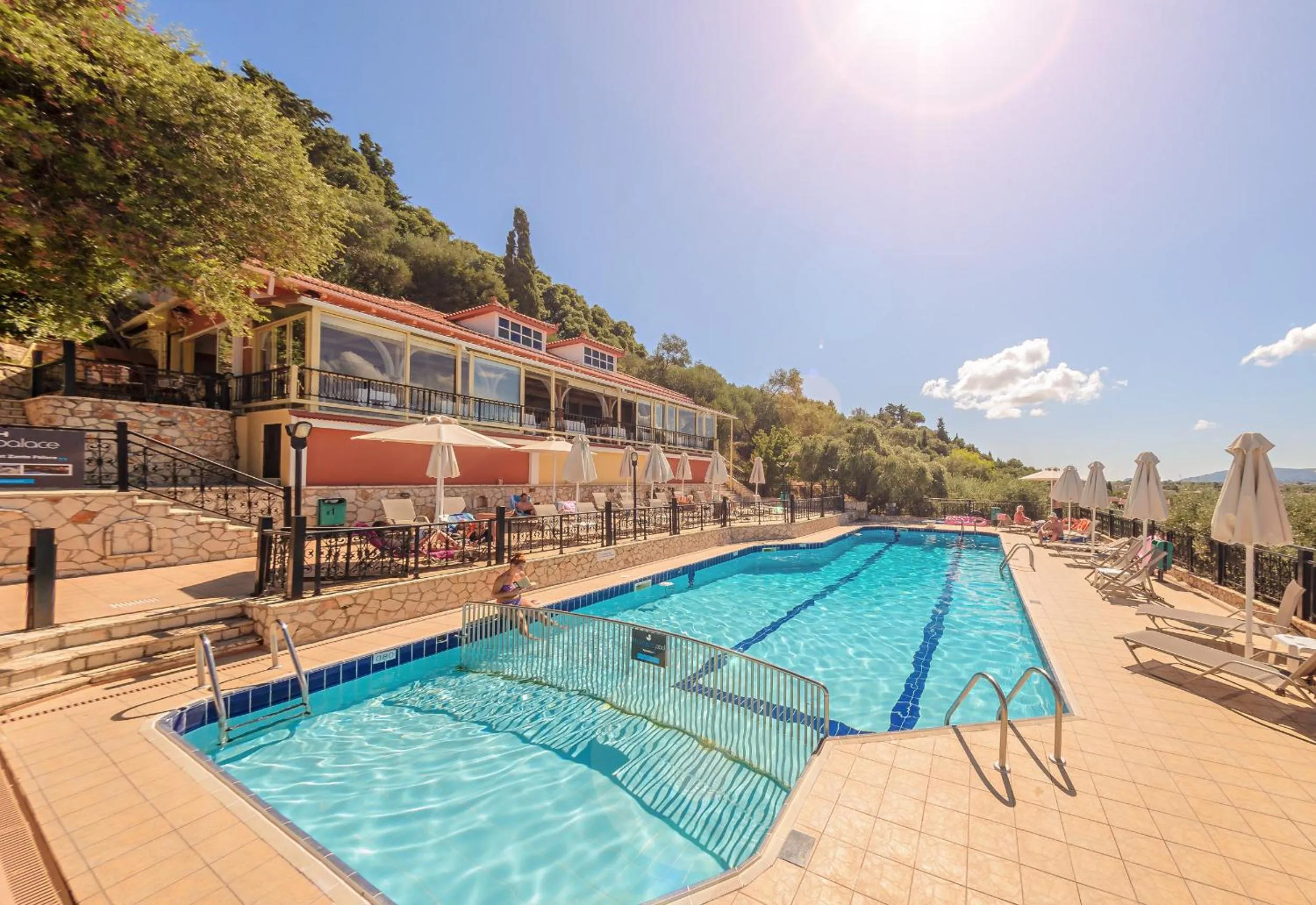 Pool view in Zante Palace