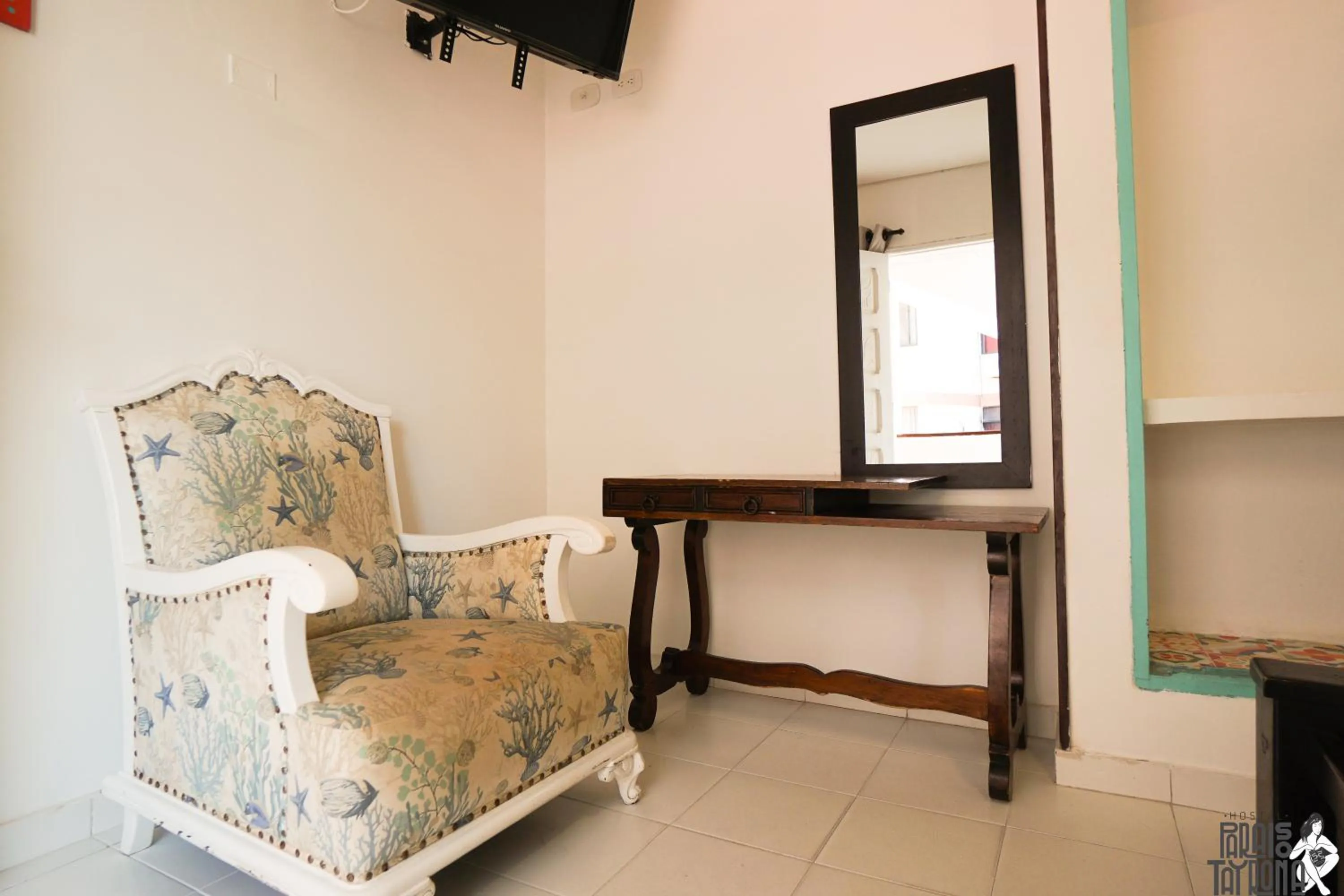 Bed in Hostal Paraiso Tayrona