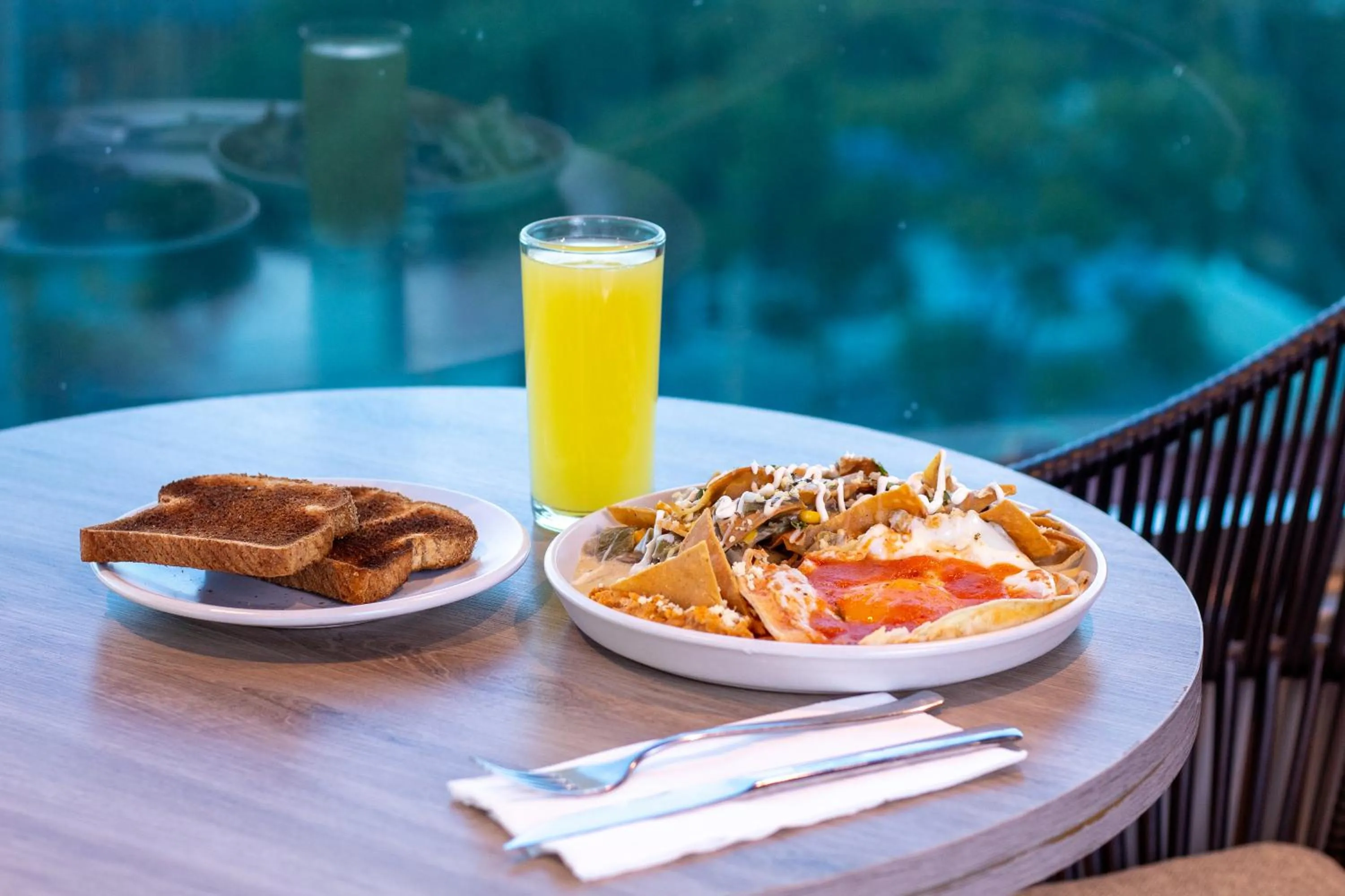 Breakfast in Oliva Plaza Hotel