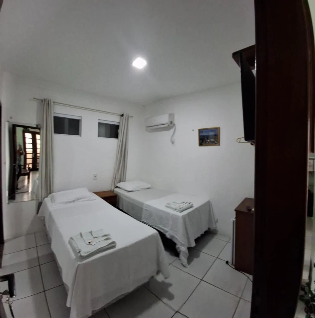 Bed in Pousada Vilas Boas