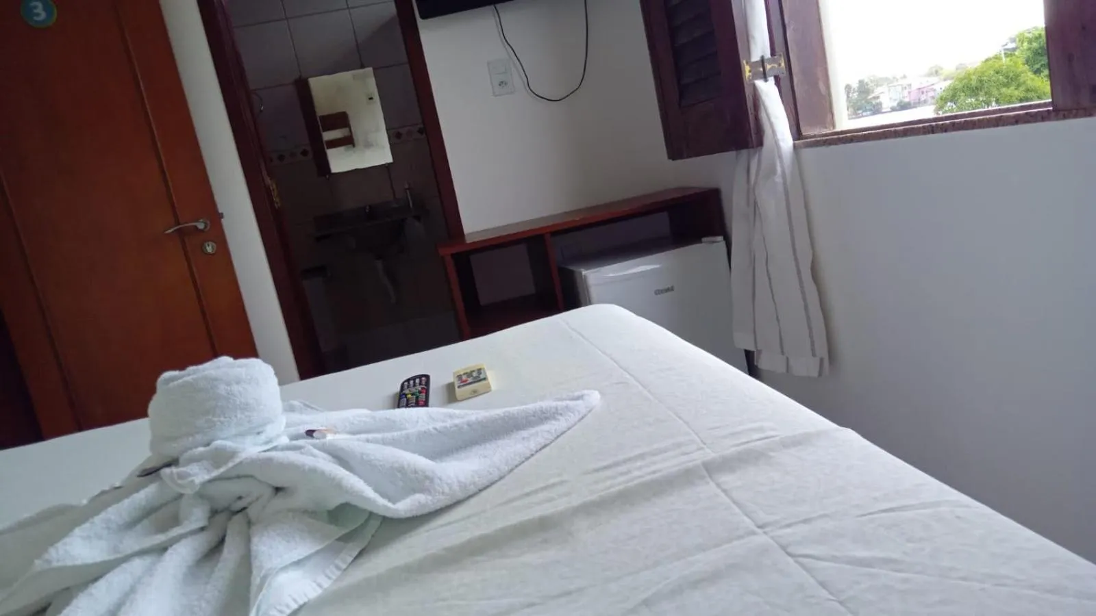 Bed in Pousada Vilas Boas