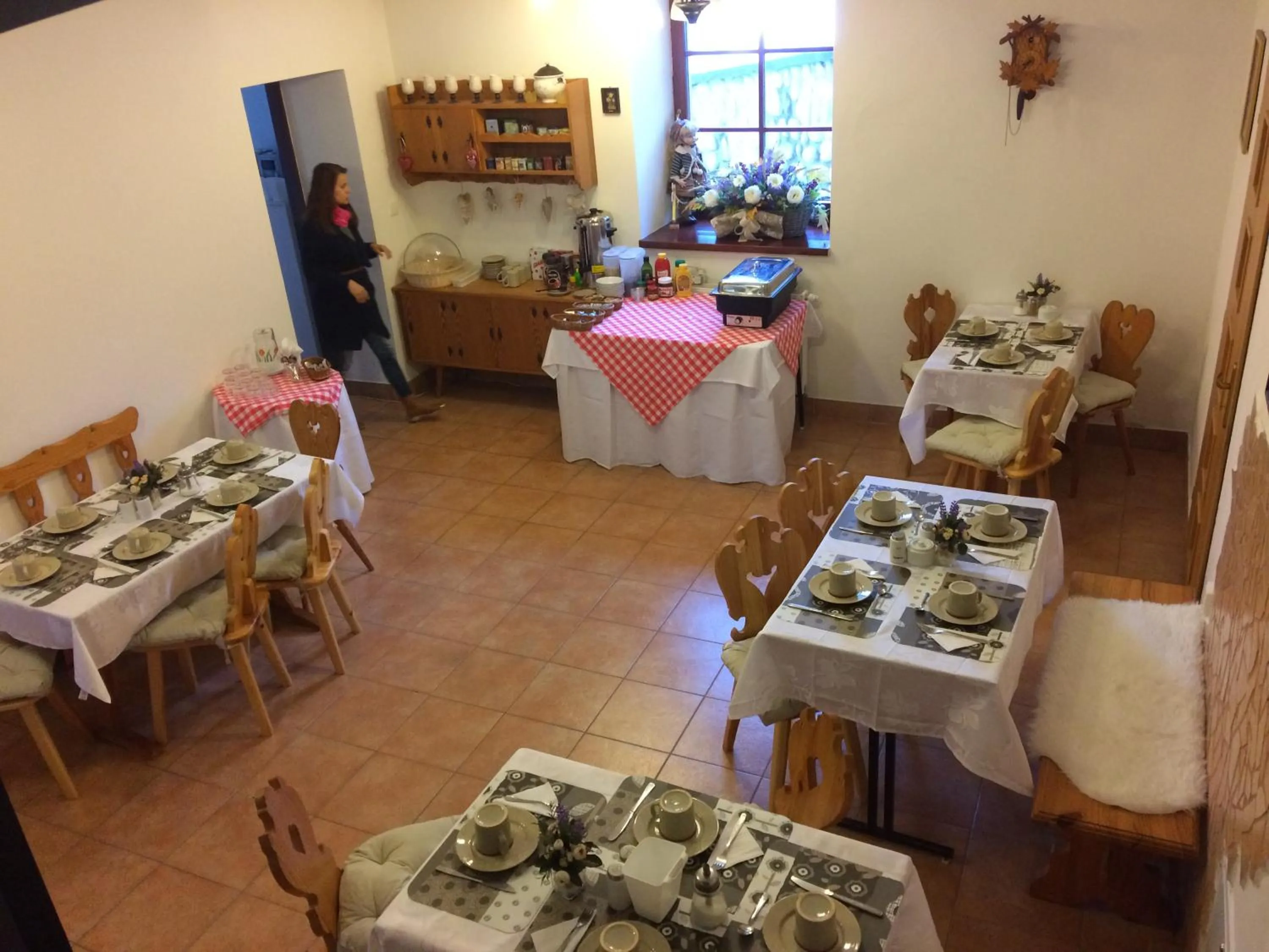 Communal lounge/ TV room in Pension Villa Kunerad