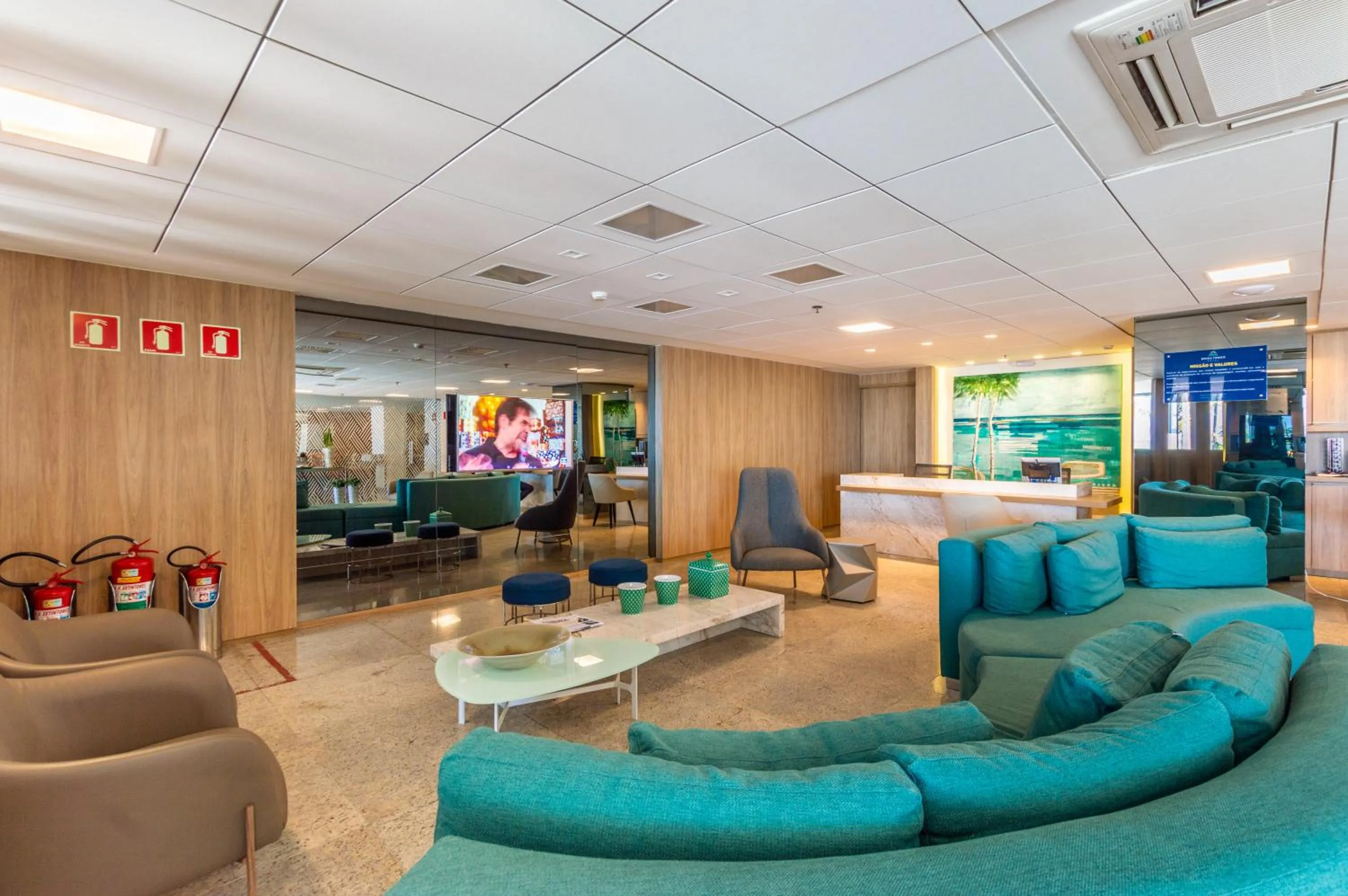 Lobby or reception in Hotel Brisa Tower Maceió