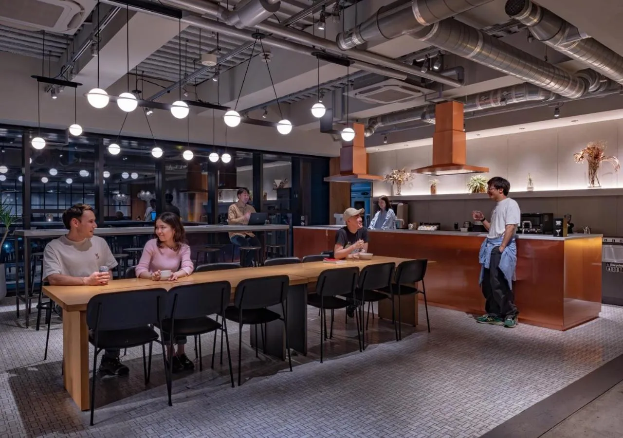 Communal lounge/ TV room in The Millennials Kyoto