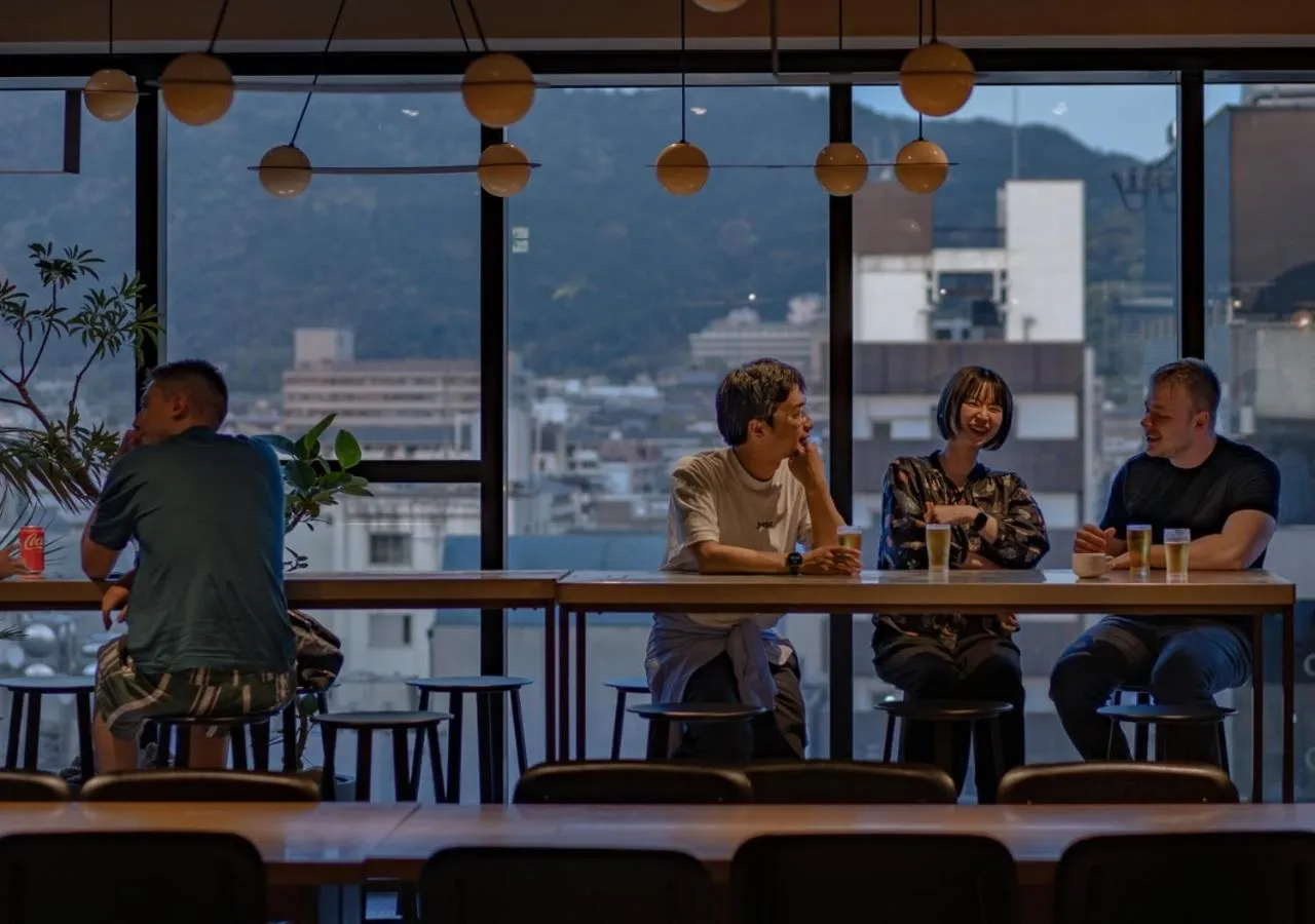 Communal lounge/ TV room in The Millennials Kyoto