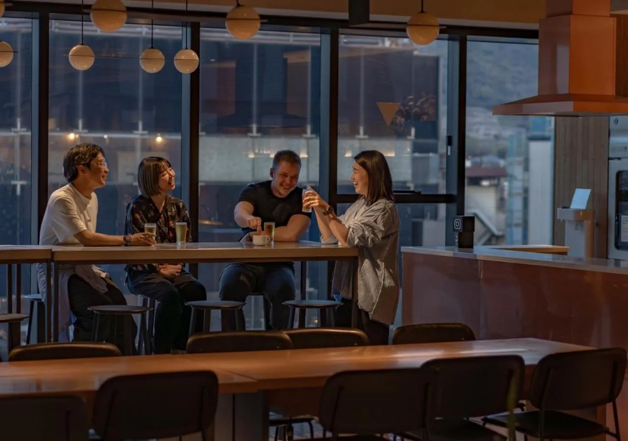 Communal lounge/ TV room in The Millennials Kyoto