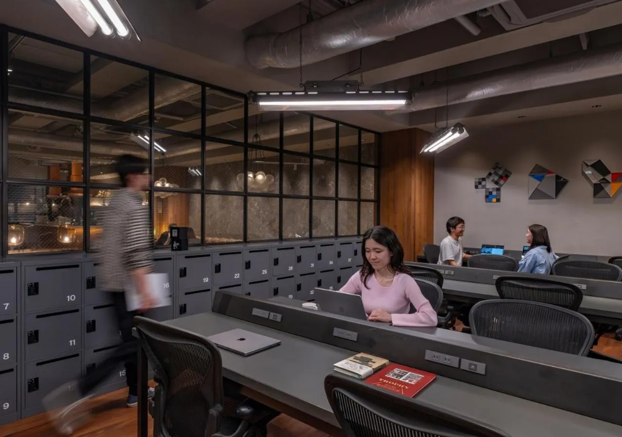 Communal lounge/ TV room in The Millennials Kyoto