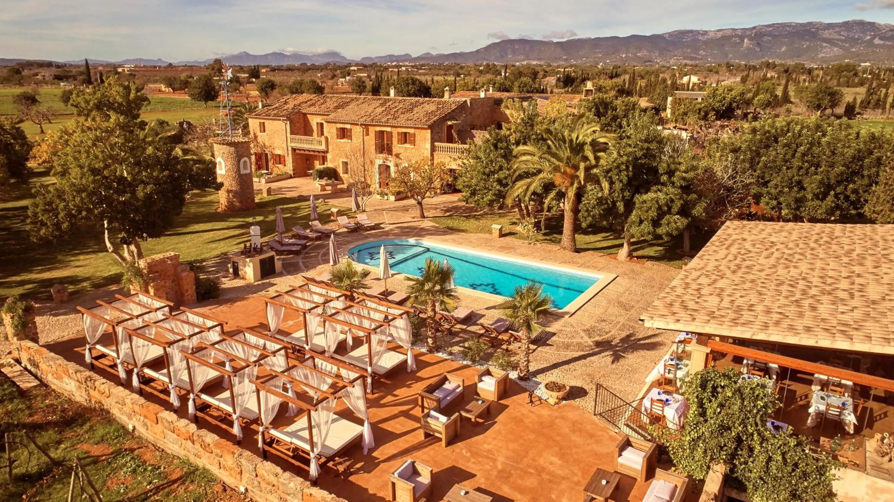 Garden in Agroturismo Es Quatre Cantons