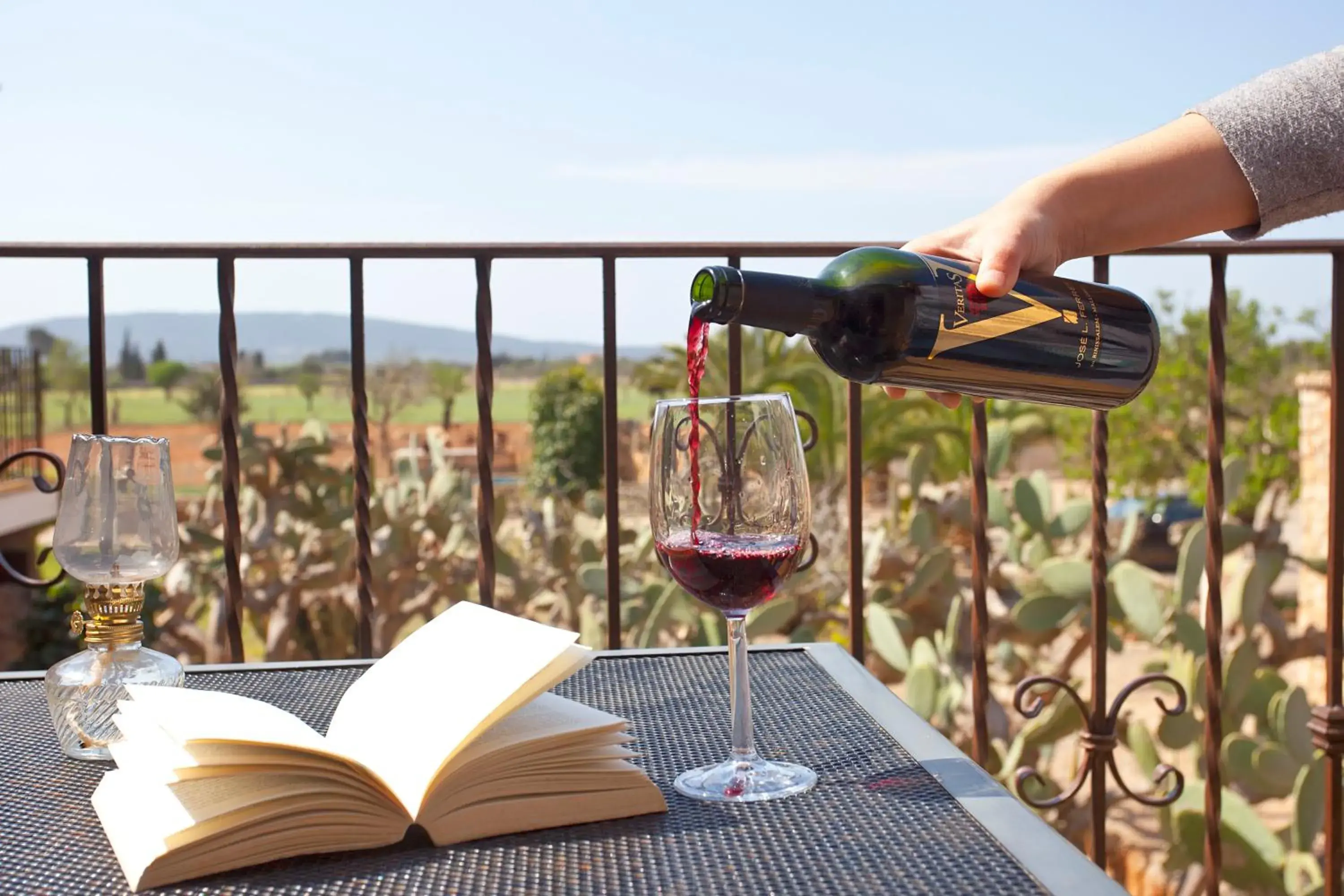 Garden view in Agroturismo Es Quatre Cantons Garden view in Agroturismo Es Quatre Cantons