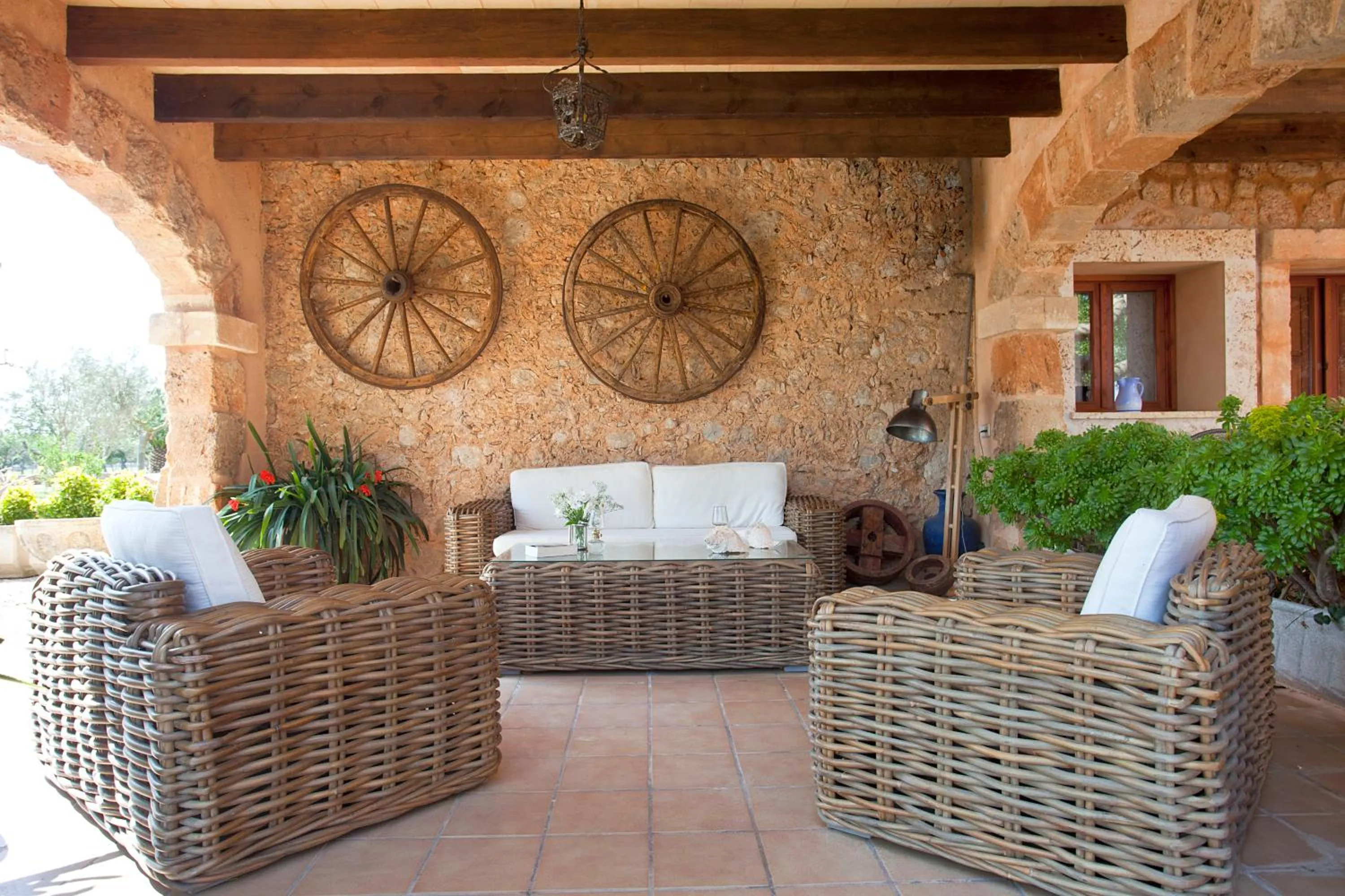 Seating area in Agroturismo Es Quatre Cantons