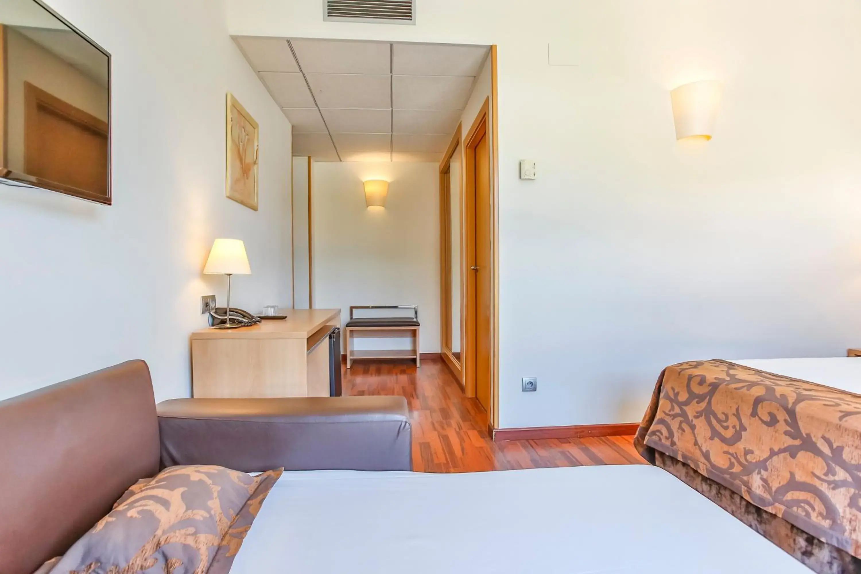 Bed in Hotel Desitges Bed in Hotel Desitges