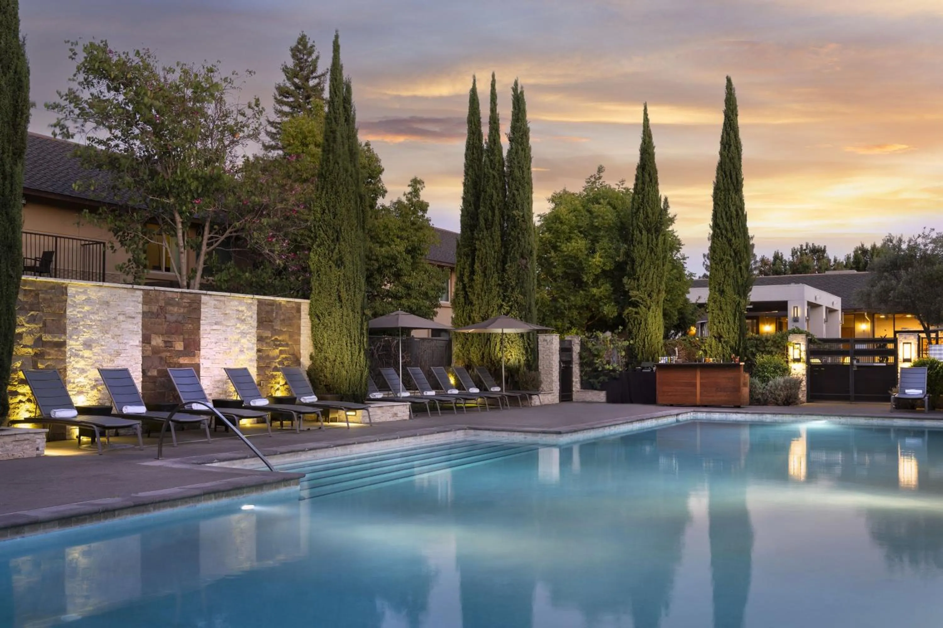 Swimming pool in Napa Valley Marriott Hotel & Spa