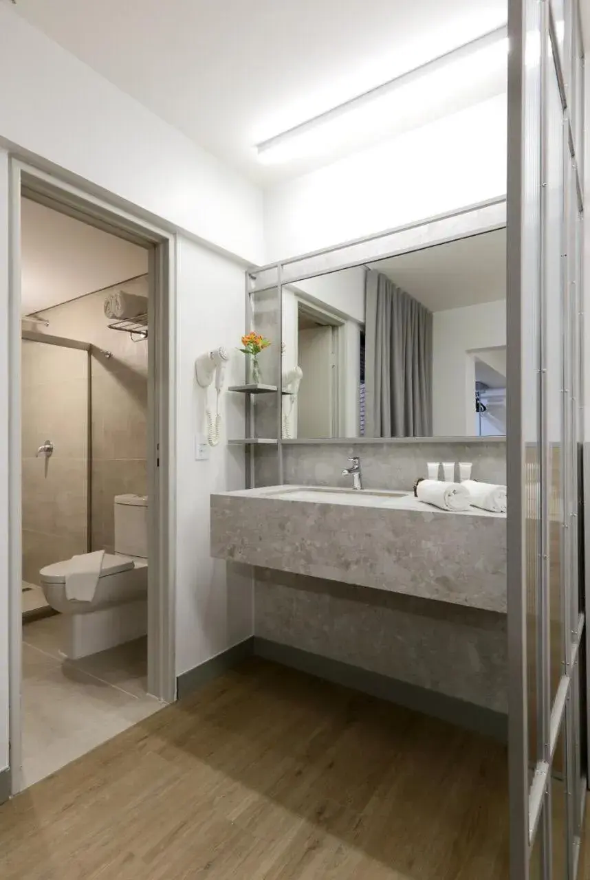 Bathroom in San Marino Suite Hotel Bathroom in San Marino Suite Hotel