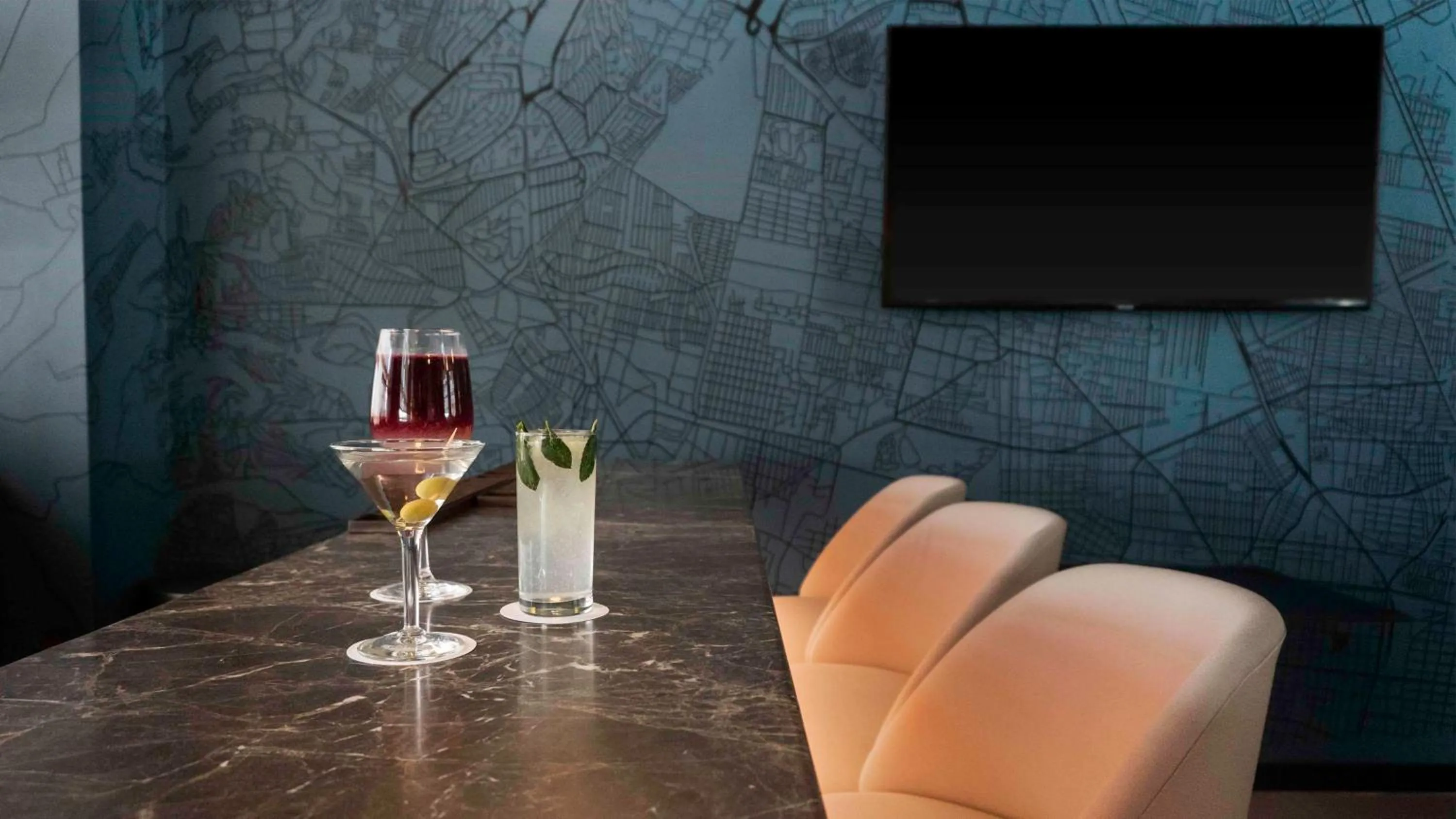 Lounge or bar in NH Mexico City Valle Dorado