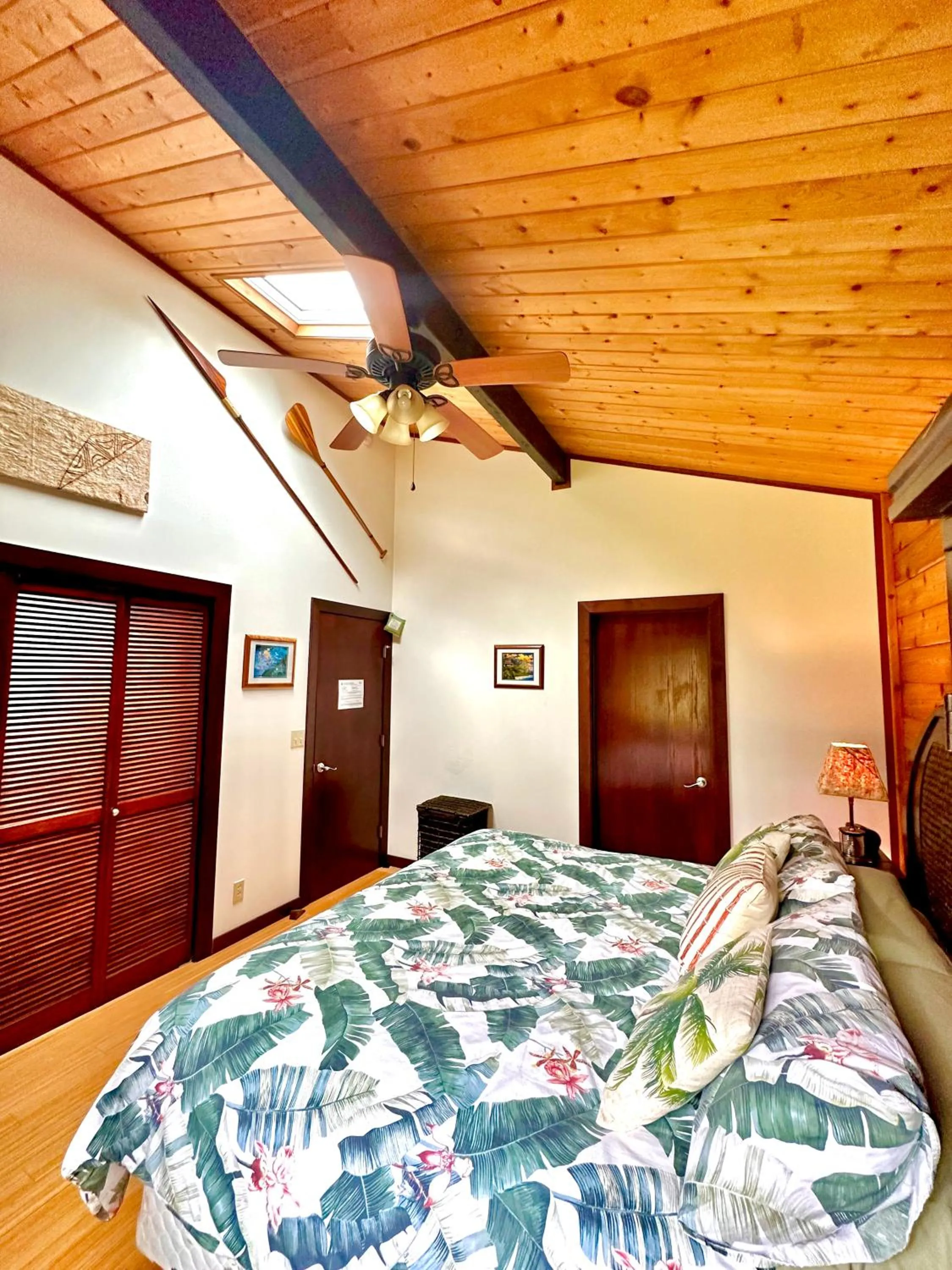 Bed in Volcano Hideaway Cabin as seen on HGTV