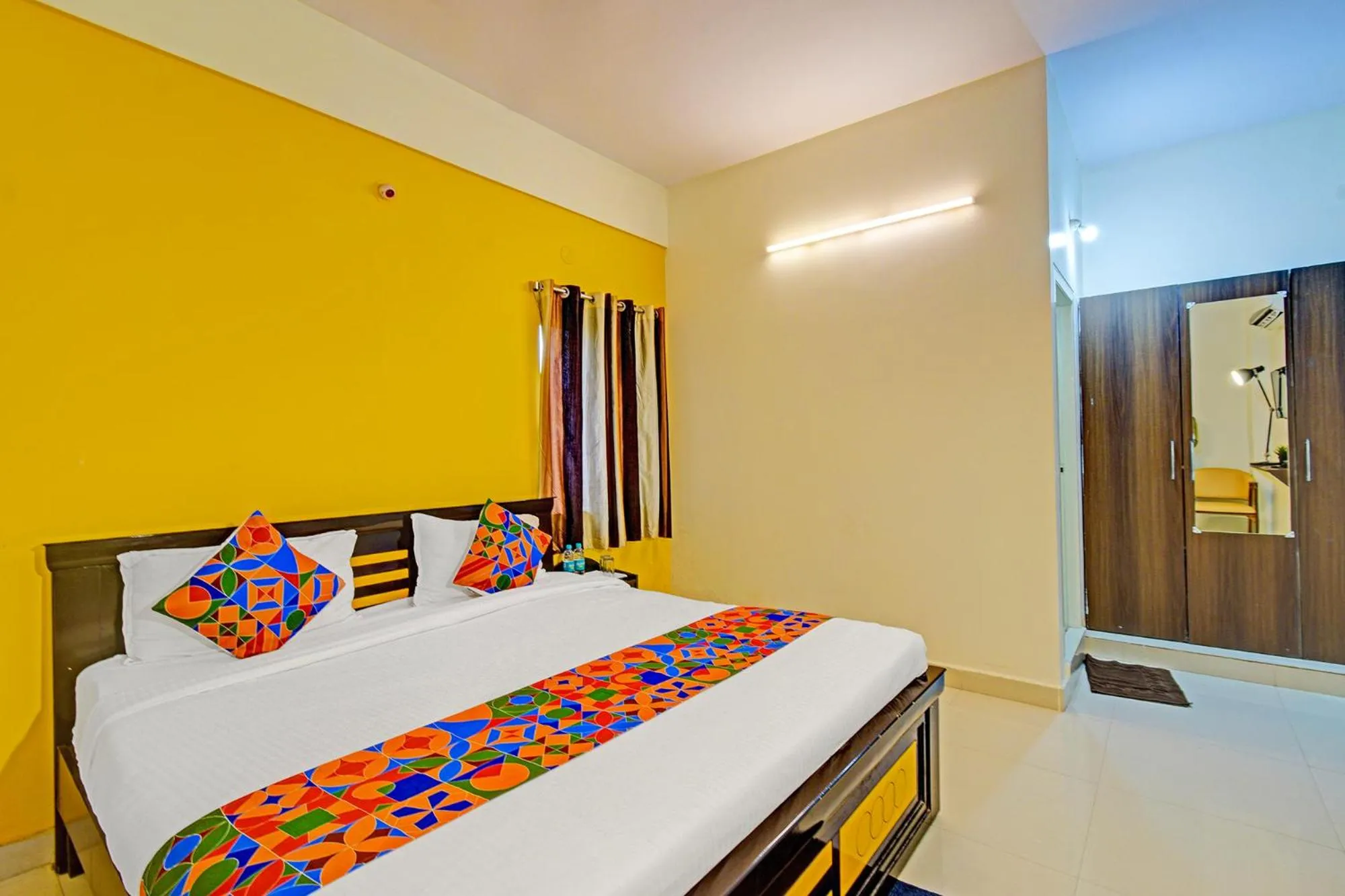 Bed in FabHotel Namaha Suites - Nr Hyderabad International Airport, Shamshabad