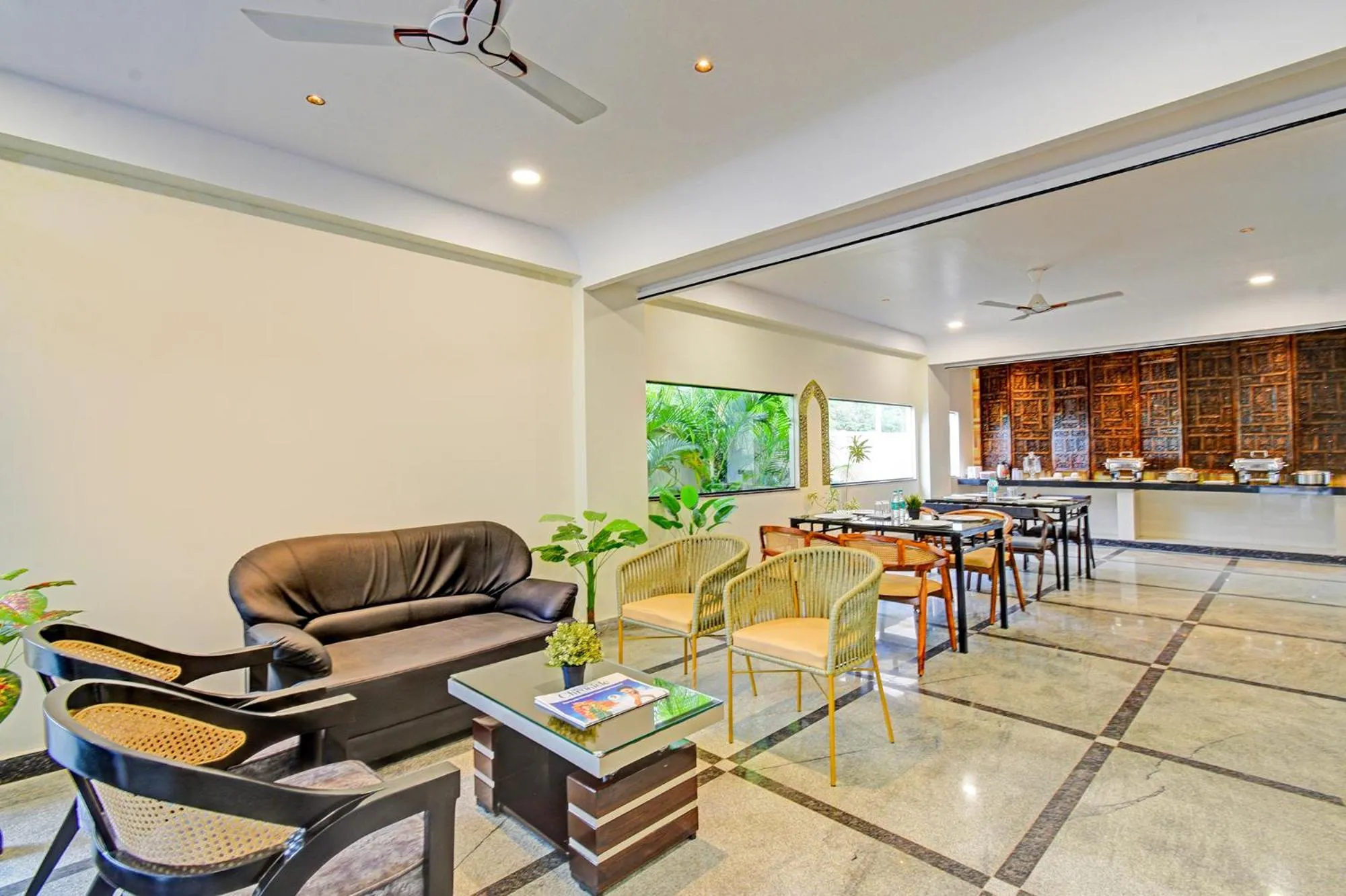 Seating area in FabHotel Namaha Suites - Nr Hyderabad International Airport, Shamshabad