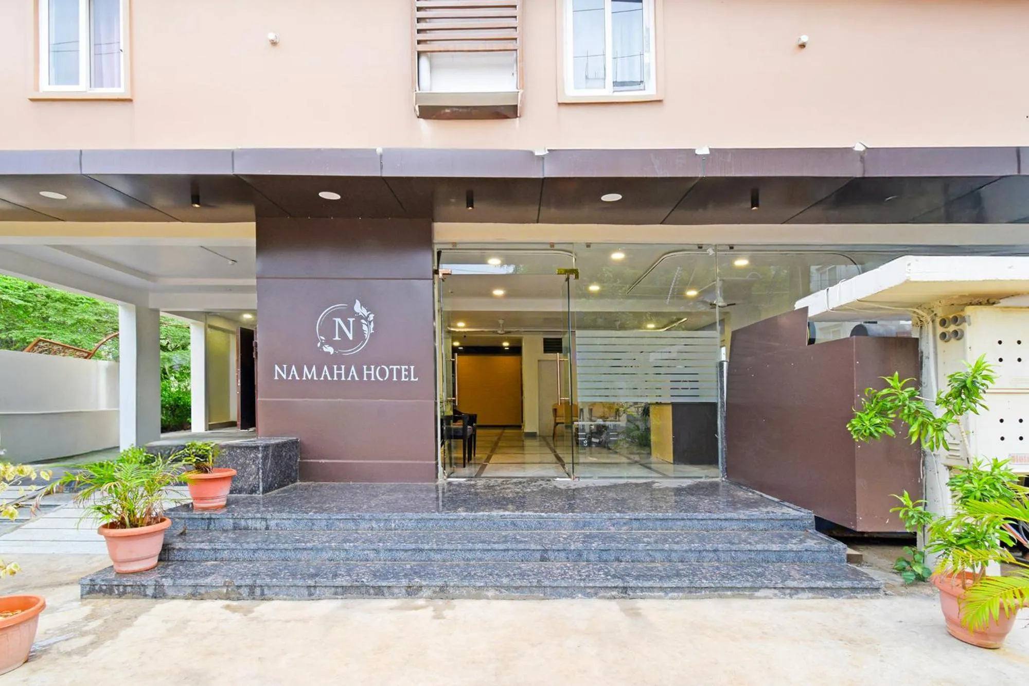 Facade/entrance in FabHotel Namaha Suites - Nr Hyderabad International Airport, Shamshabad