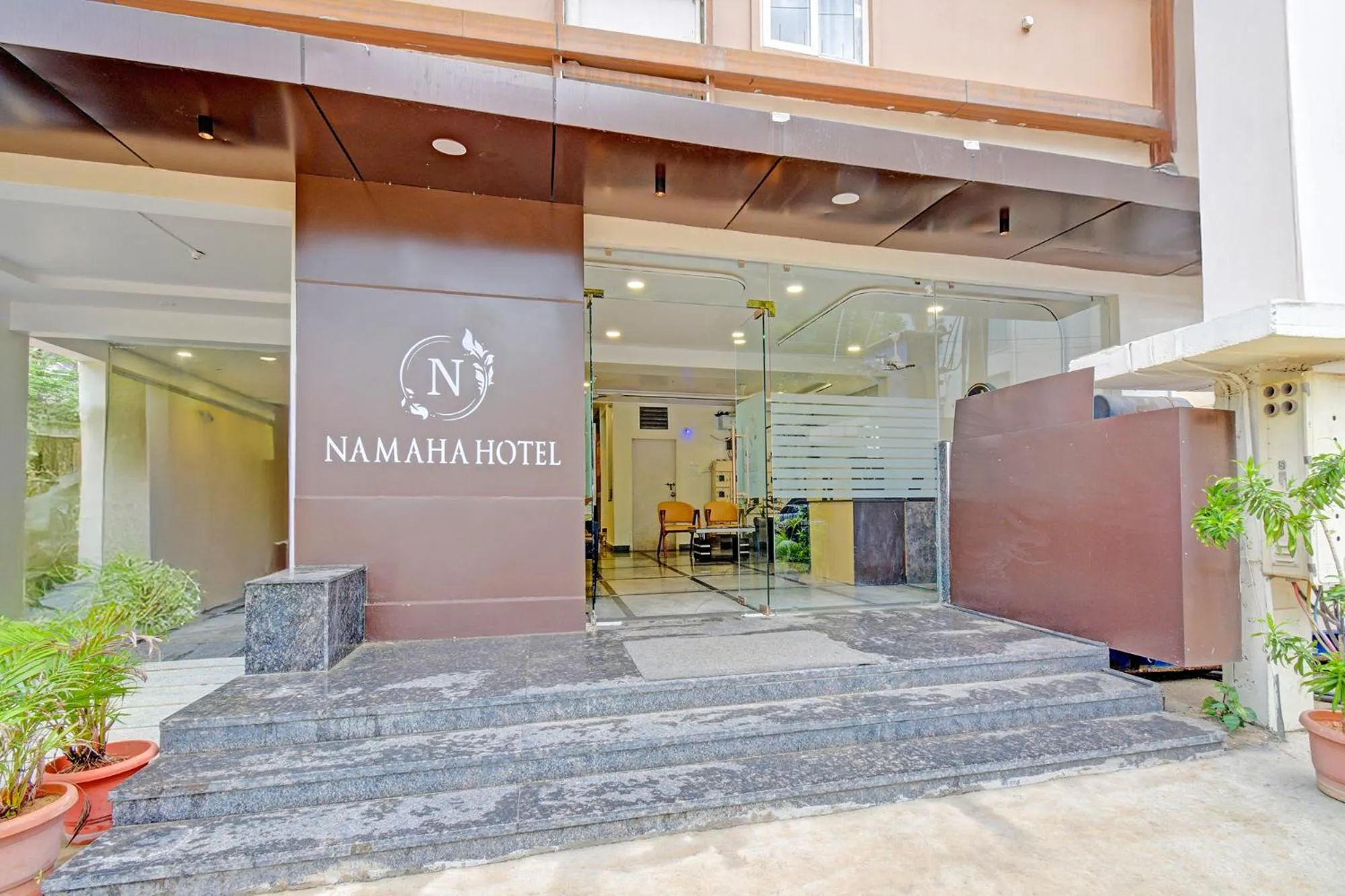 Facade/entrance in FabHotel Namaha Suites - Nr Hyderabad International Airport, Shamshabad