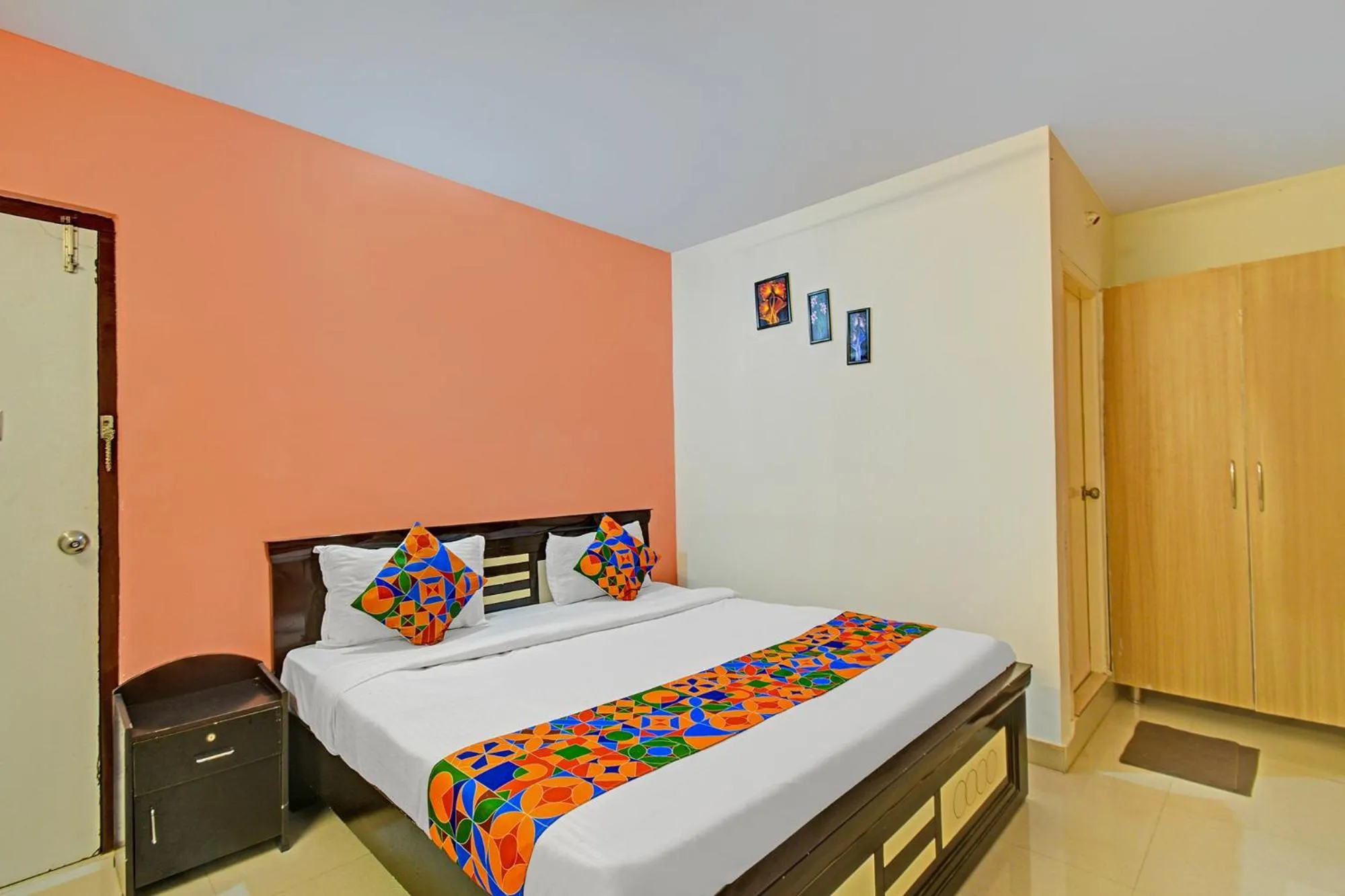 Bed in FabHotel Namaha Suites - Nr Hyderabad International Airport, Shamshabad