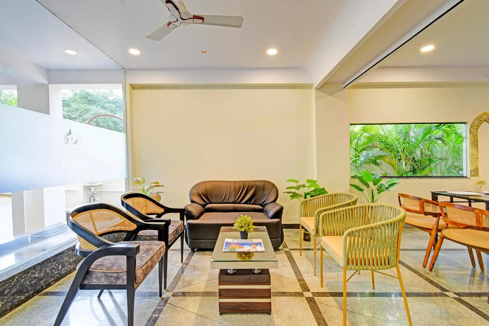 Seating area in FabHotel Namaha Suites - Nr Hyderabad International Airport, Shamshabad
