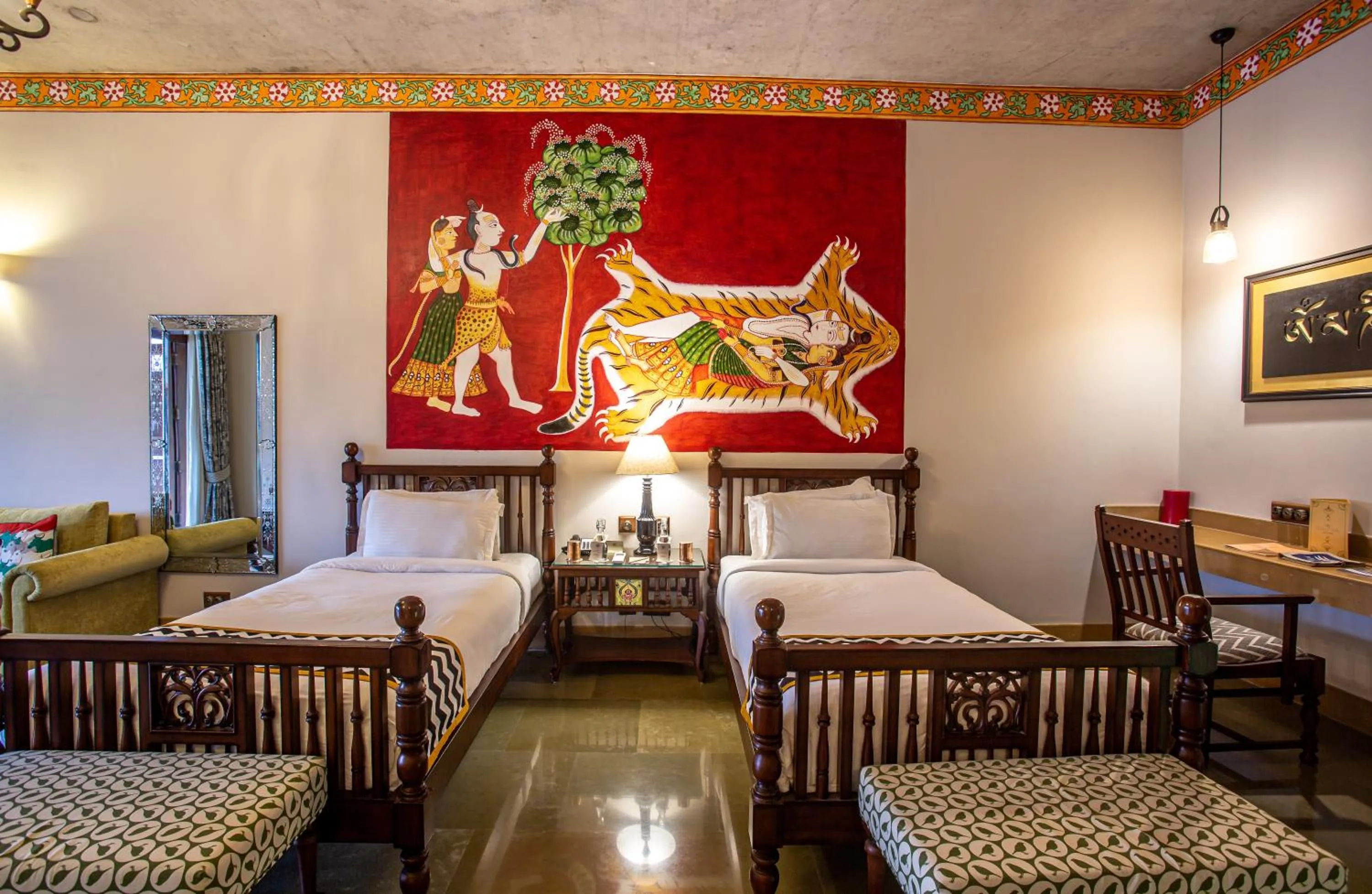 Bedroom, Bed in Tree of Life Resort & Spa Varanasi