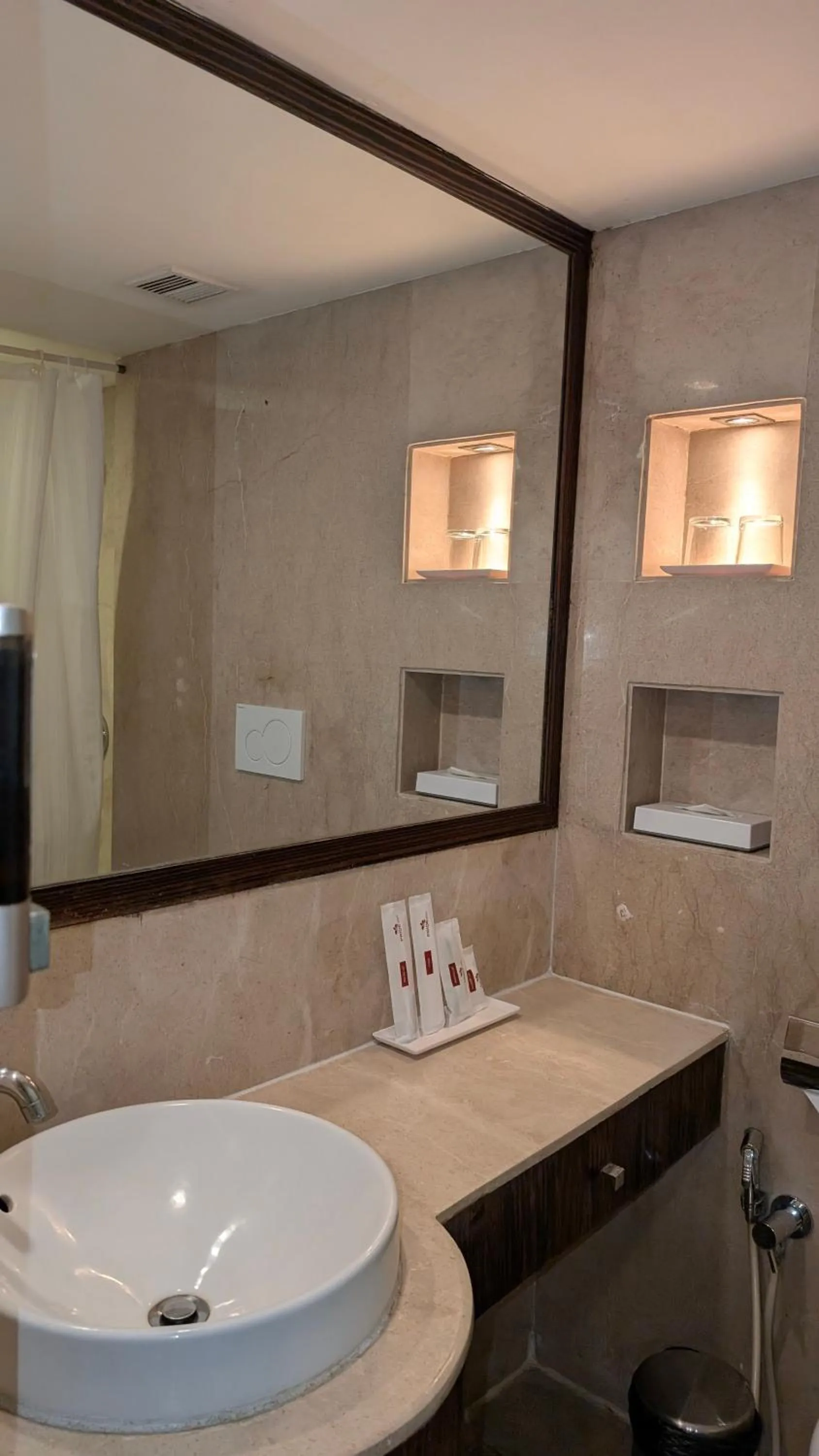 Shower in Pride Hotel, Chennai