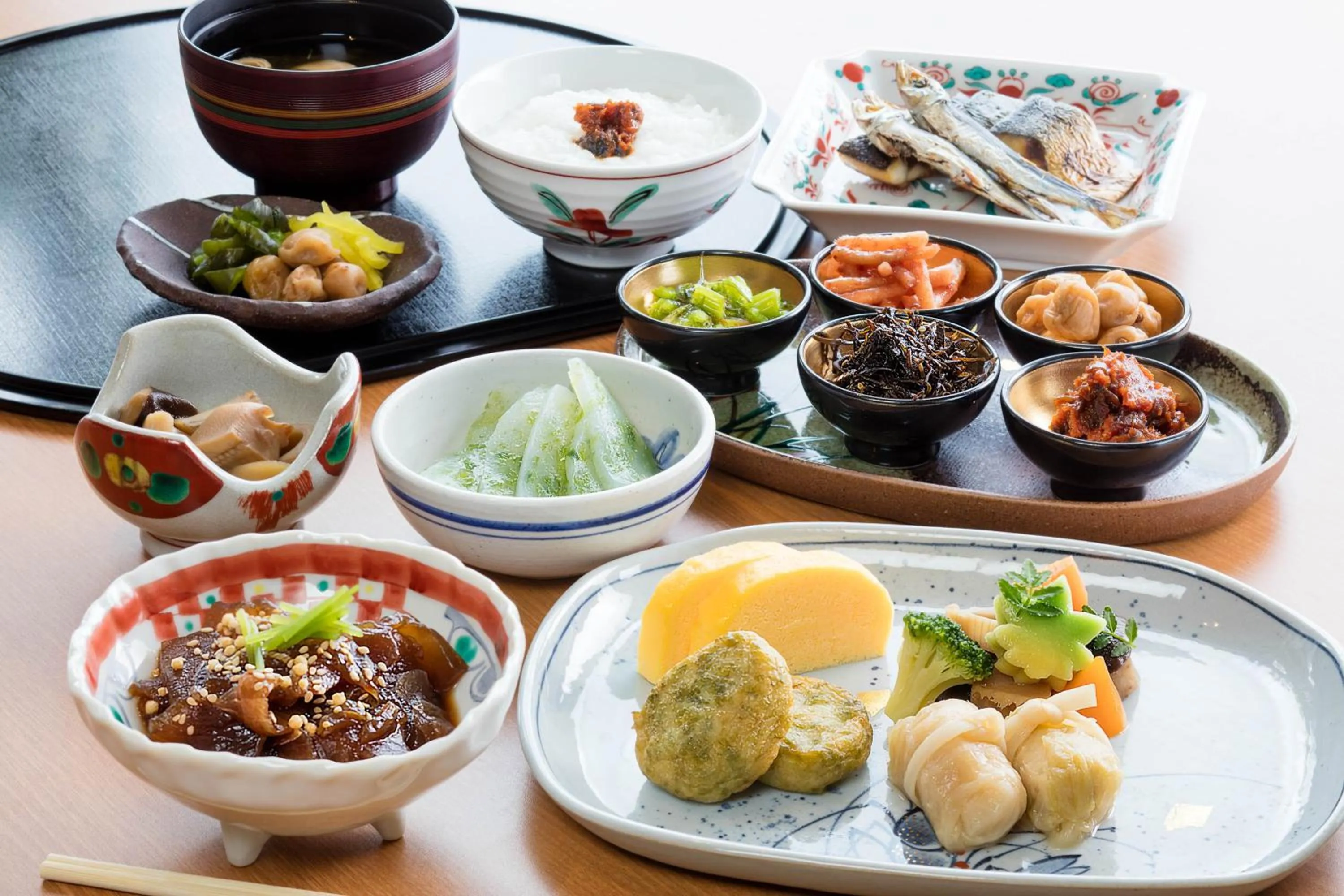 Buffet breakfast in Miyako Resort Okushima Aqua Forest