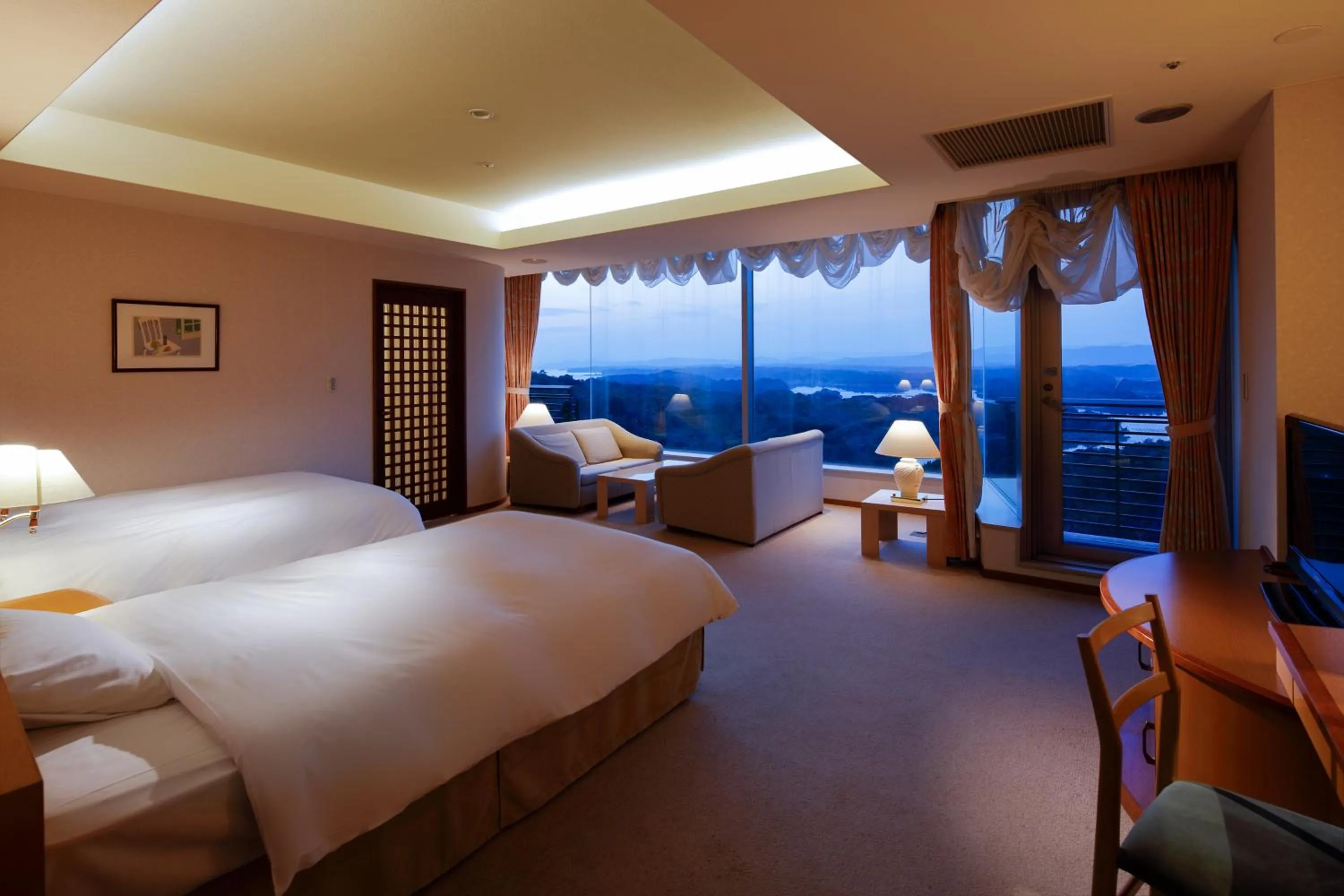 Photo of the whole room, Bed in Miyako Resort Okushima Aqua Forest