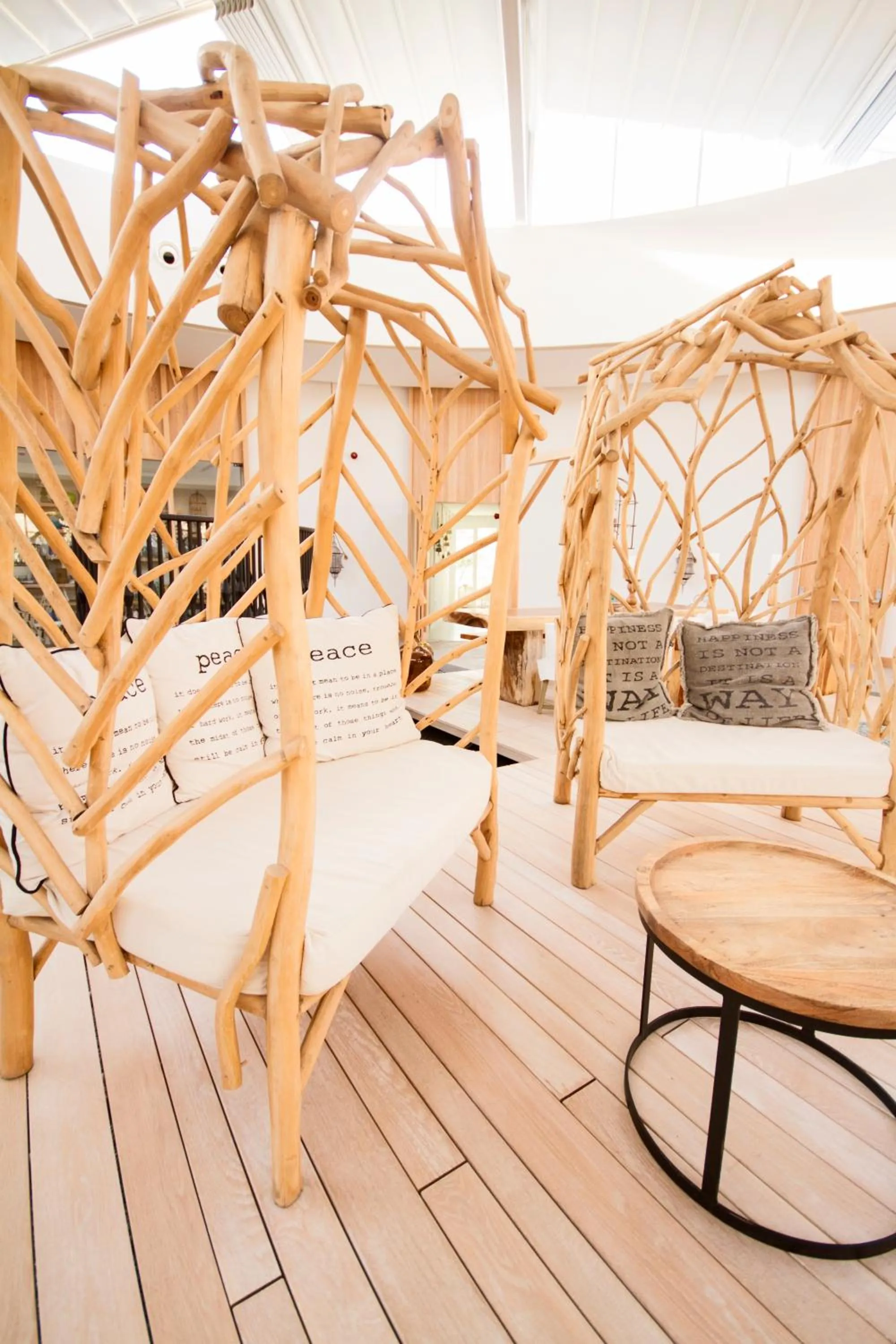 Seating area in Aelia Wellness Retreat