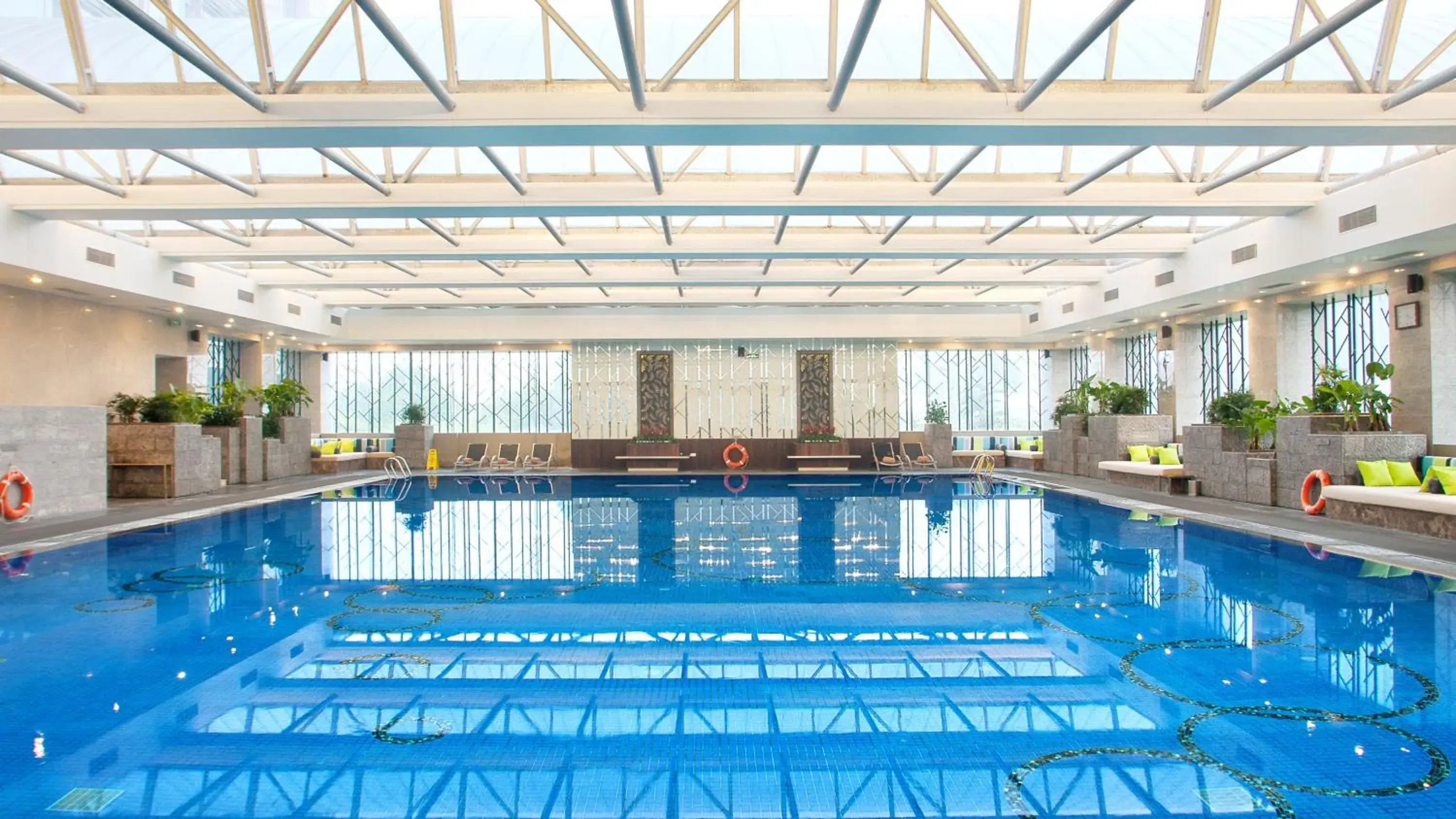 Swimming pool in InterContinental Qingdao by IHG l Inside the Olympic Sailing Center l May Fourth Square Swimming pool in InterContinental Qingdao by IHG l Inside the Olympic Sailing Center l May Fourth Square