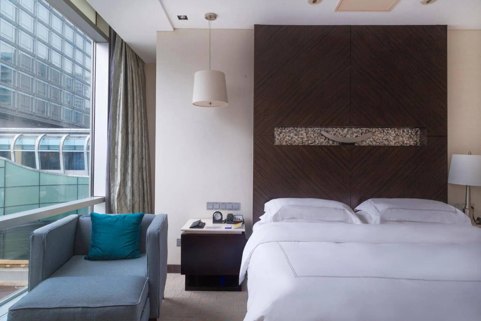 Bedroom, Bed in InterContinental Qingdao by IHG l Inside the Olympic Sailing Center l May Fourth Square