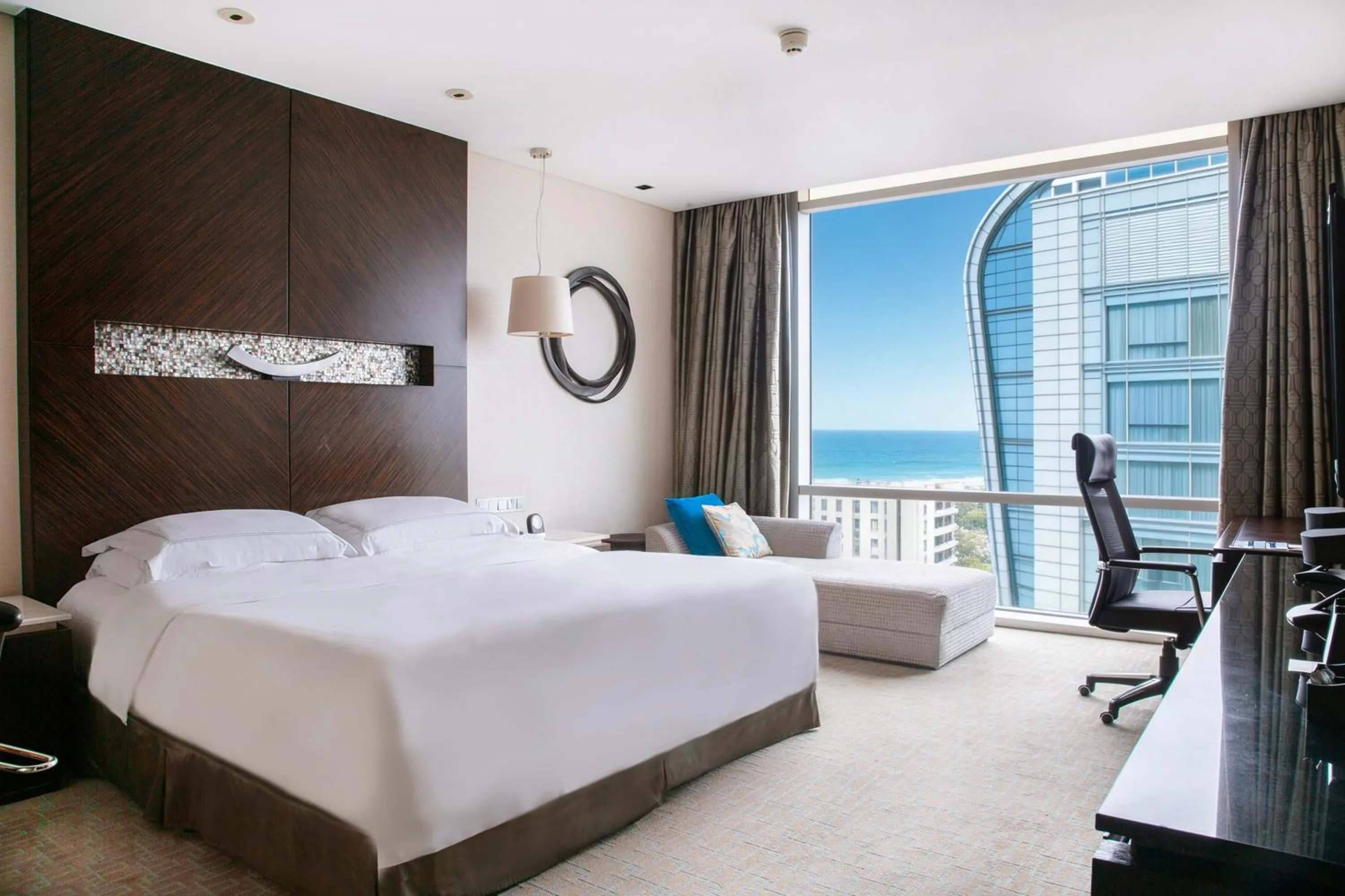 Property building, Bed in InterContinental Qingdao by IHG