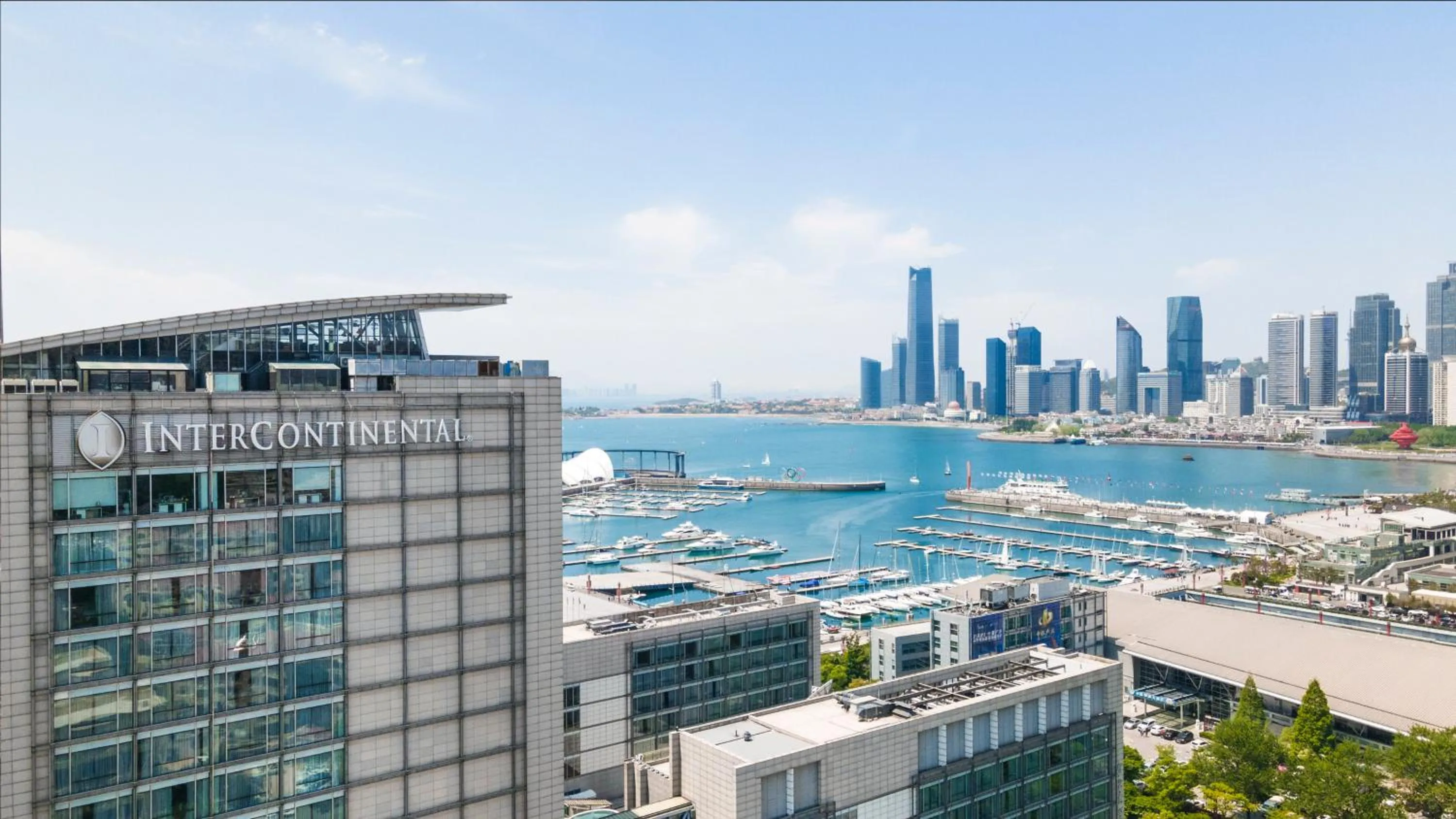 Property building in InterContinental Qingdao by IHG l Inside the Olympic Sailing Center l May Fourth Square