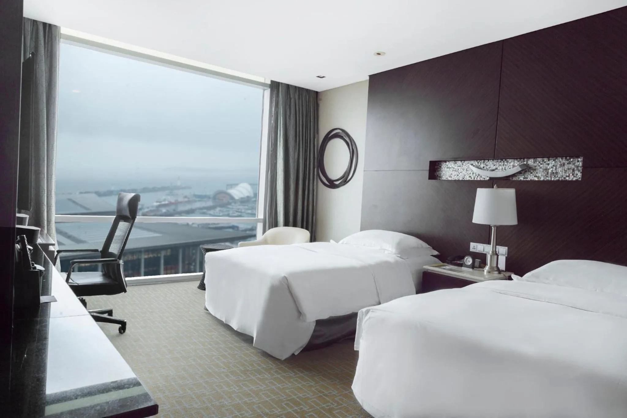 Photo of the whole room, Bed in InterContinental Qingdao by IHG l Inside the Olympic Sailing Center l May Fourth Square