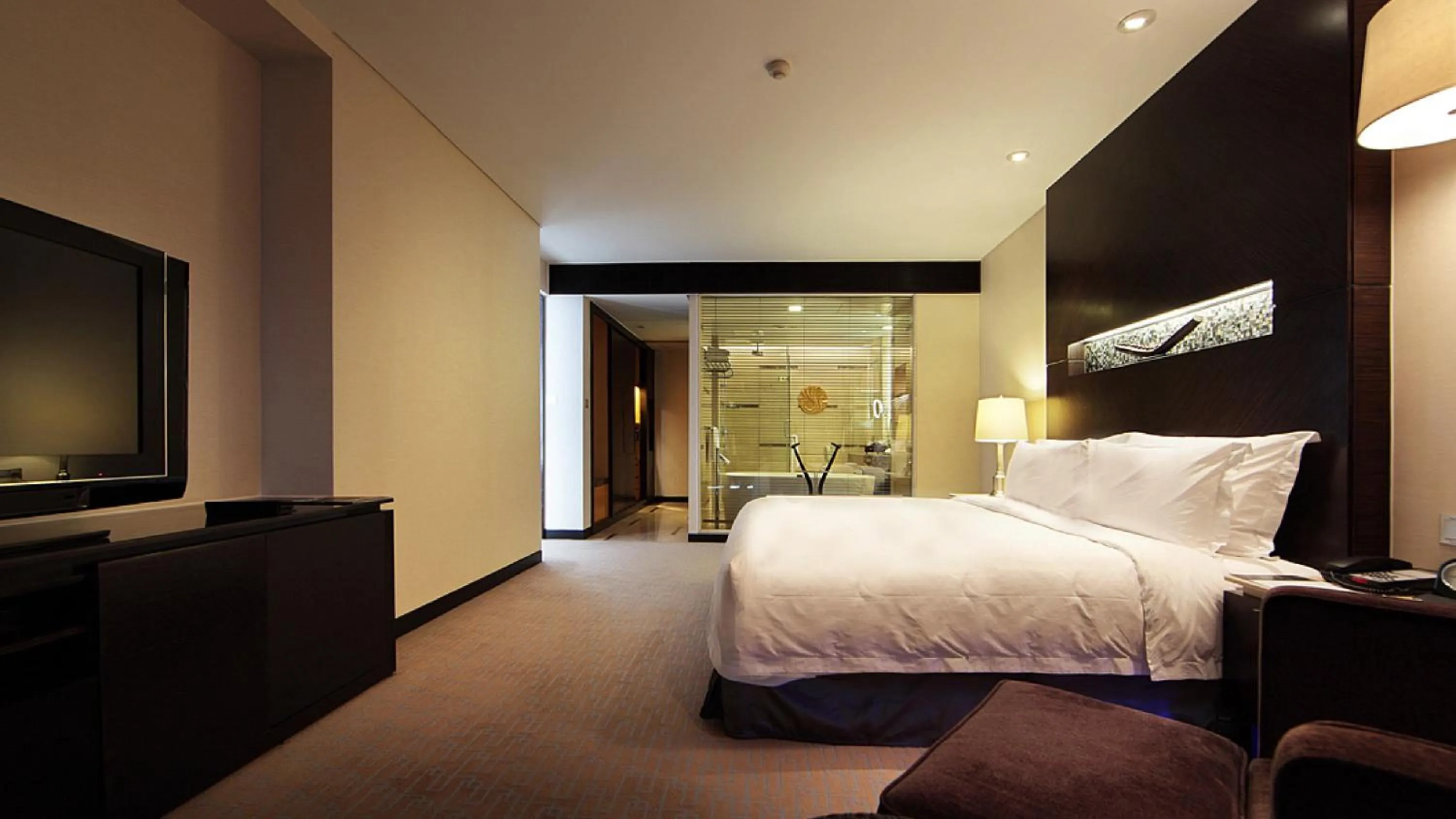 Bedroom, Bed in InterContinental Qingdao by IHG l Inside the Olympic Sailing Center l May Fourth Square